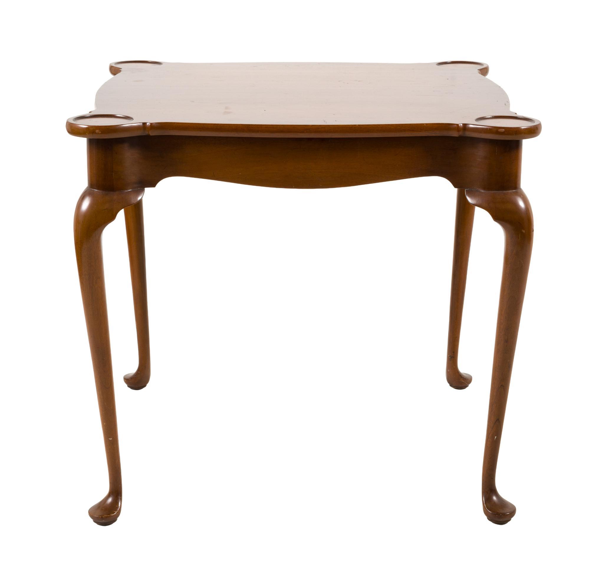 Biggs Queen Anne Style Card Table