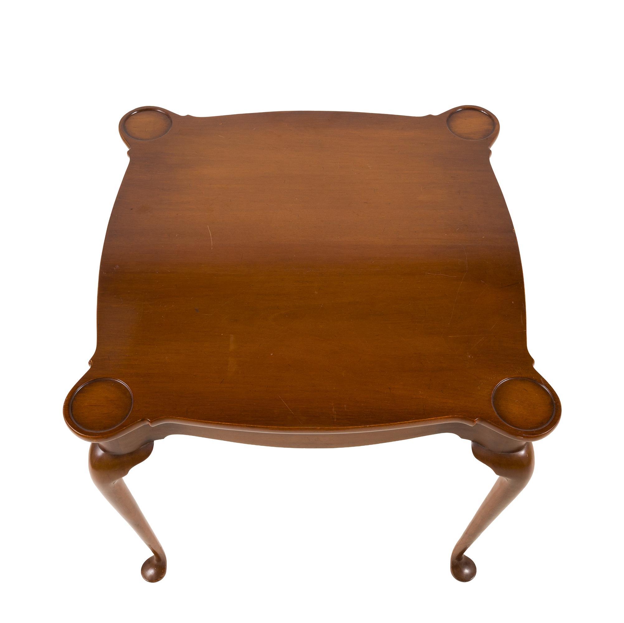 Biggs Queen Anne Style Card Table