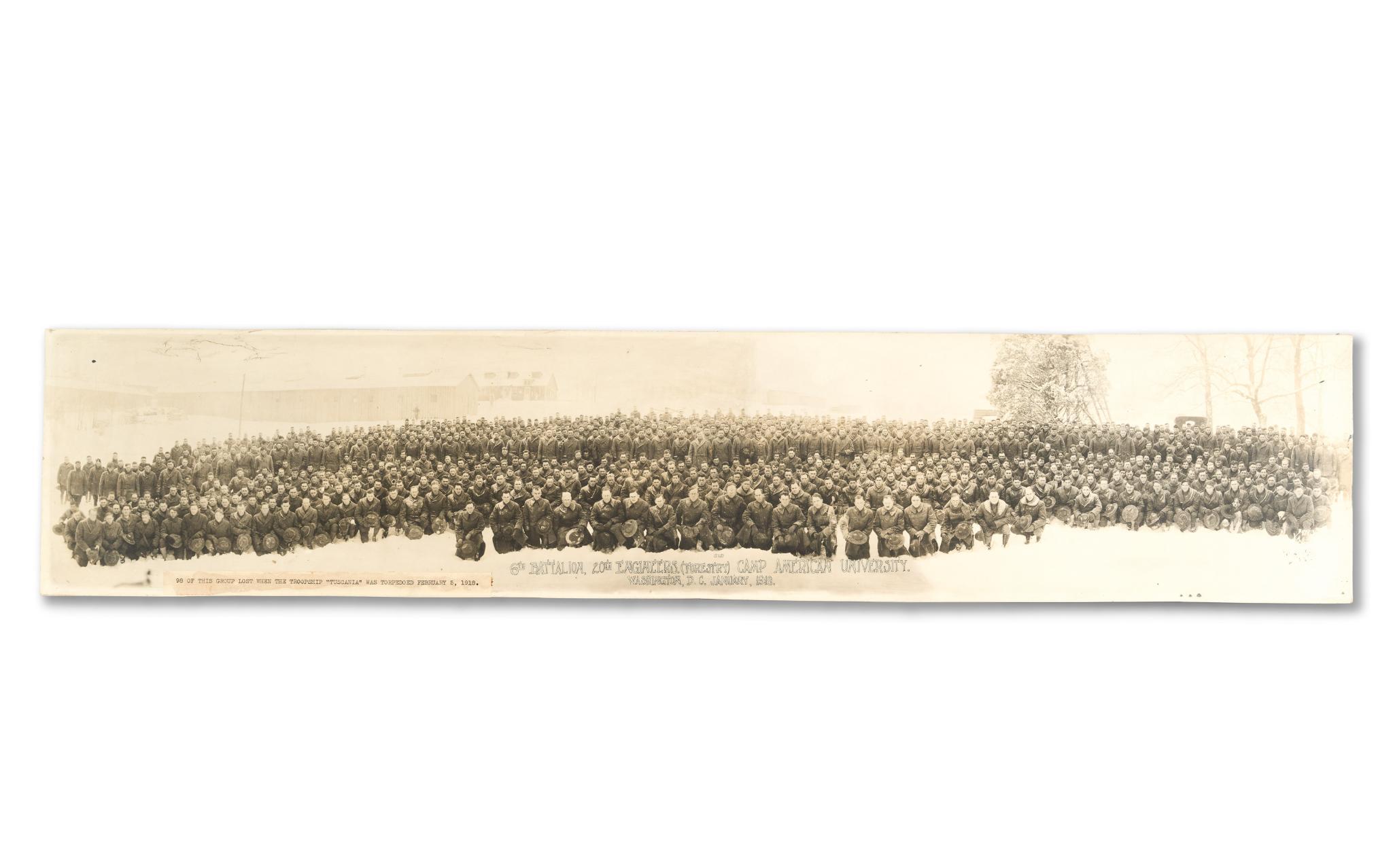 WWI Panoramic Photo of 6th Battalion