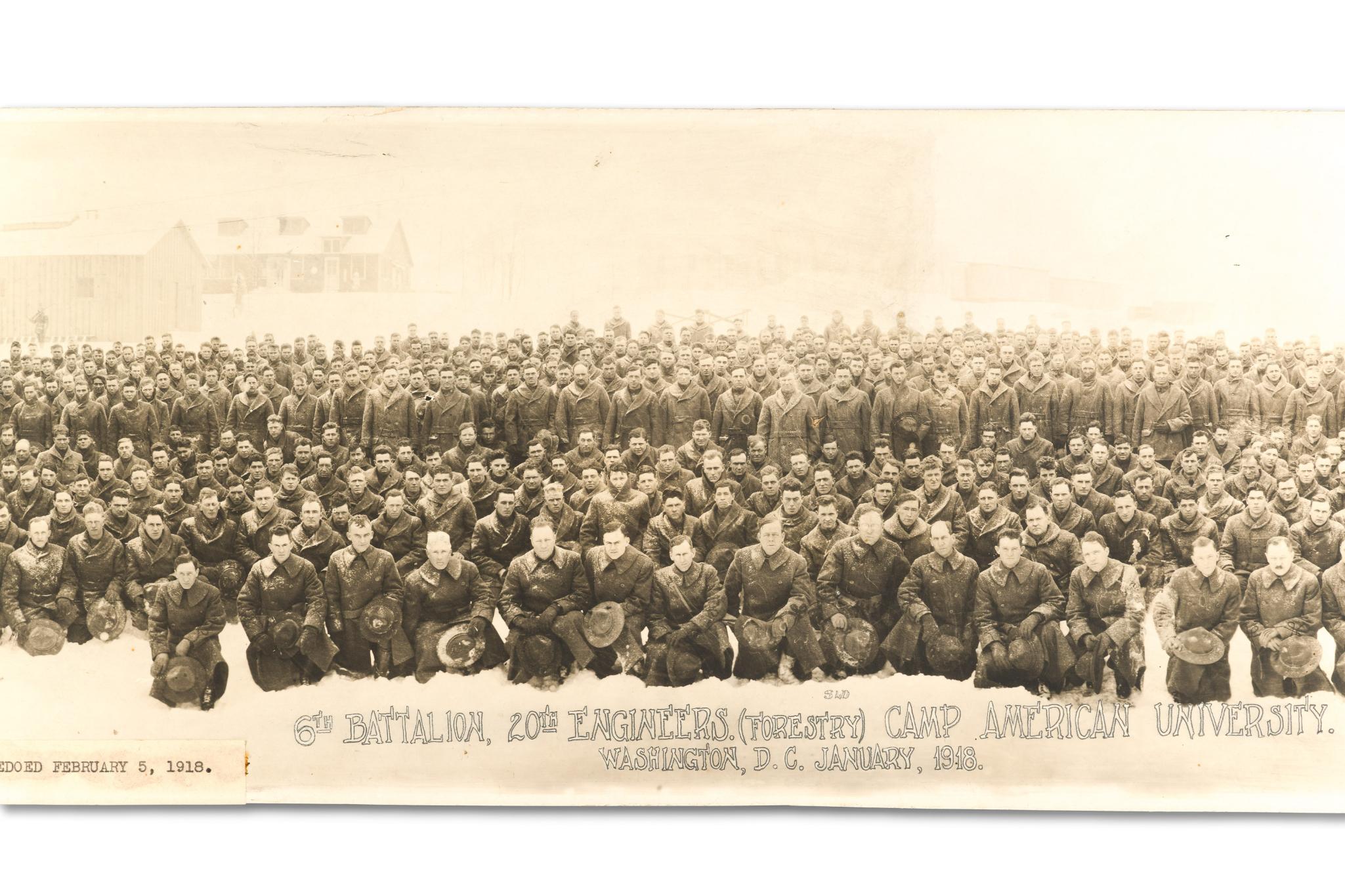 WWI Panoramic Photo of 6th Battalion