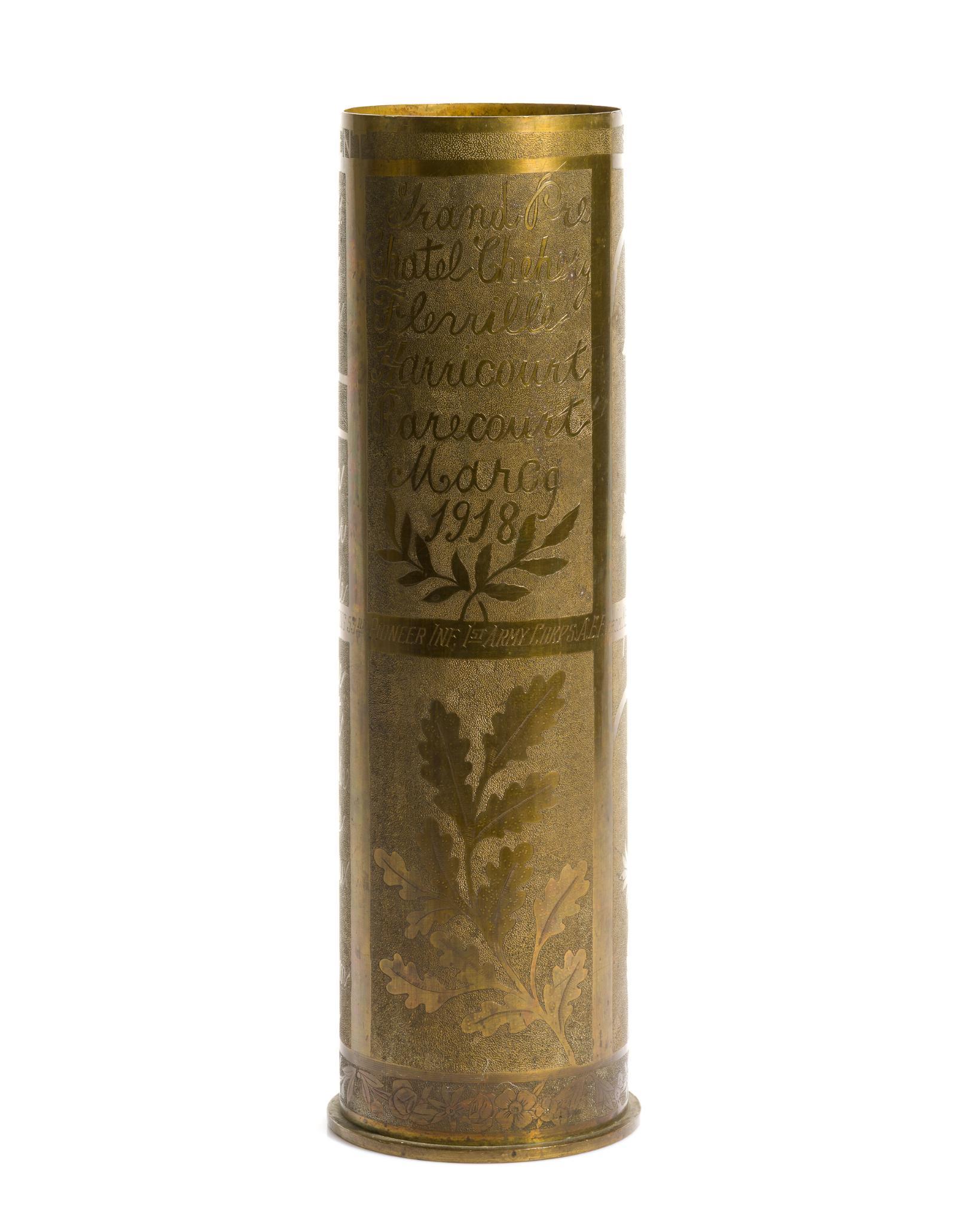 WWI Trench Art Presentation Shell