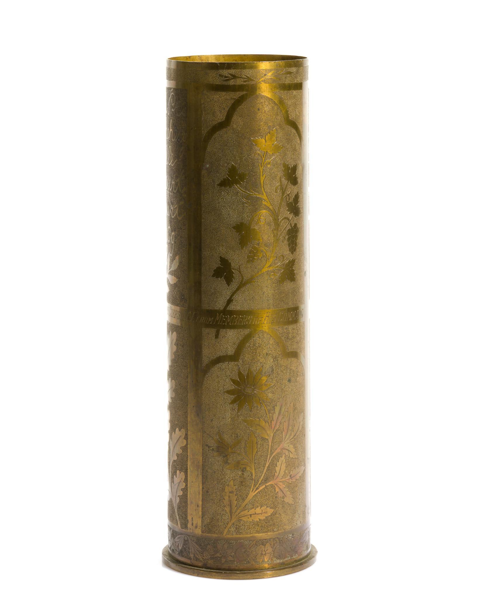 WWI Trench Art Presentation Shell