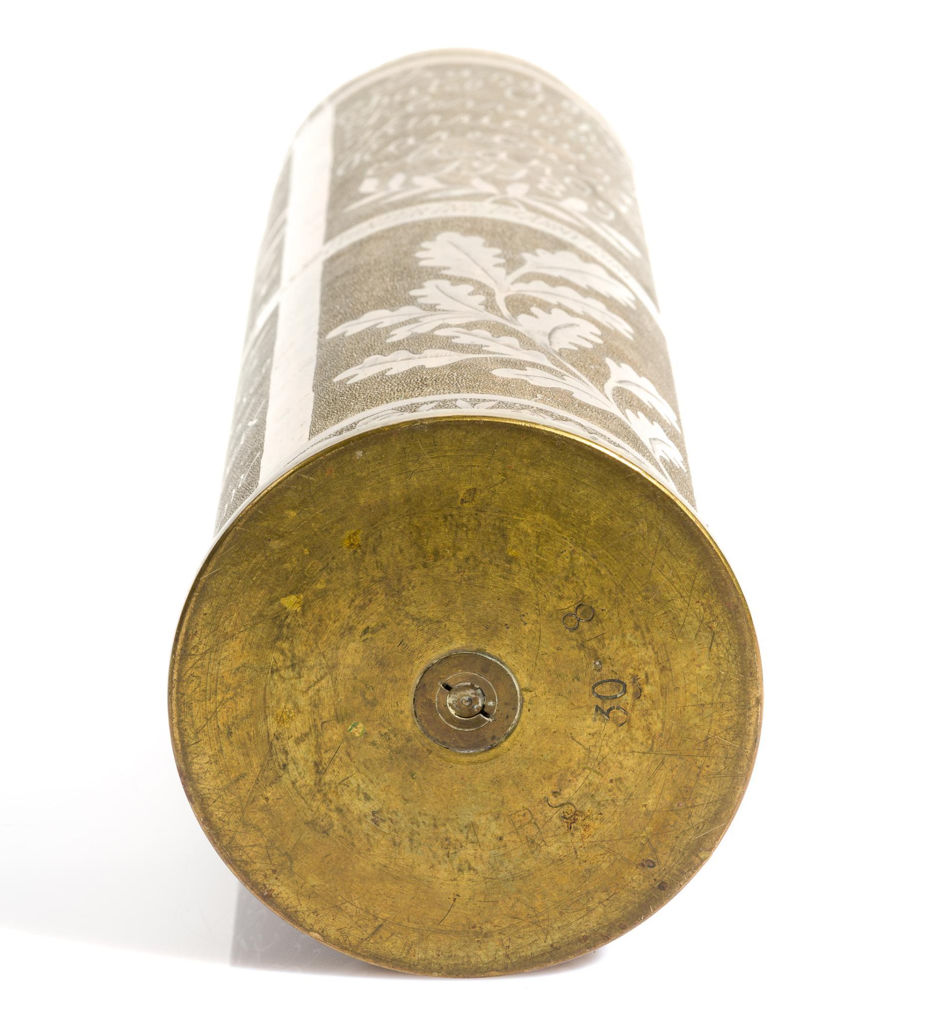 WWI Trench Art Presentation Shell