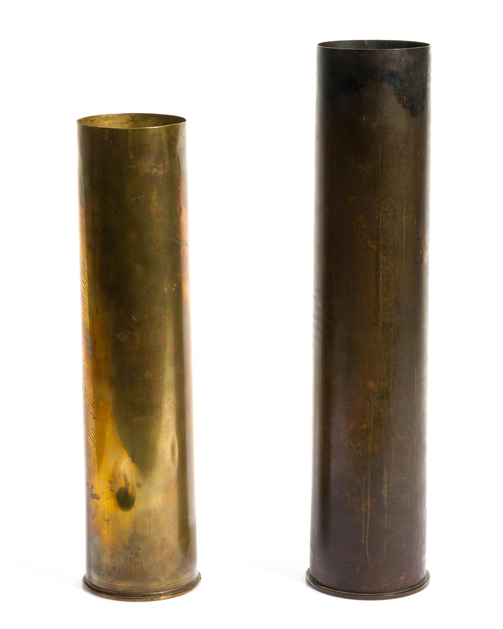 2 Pieces Trench Art Shells