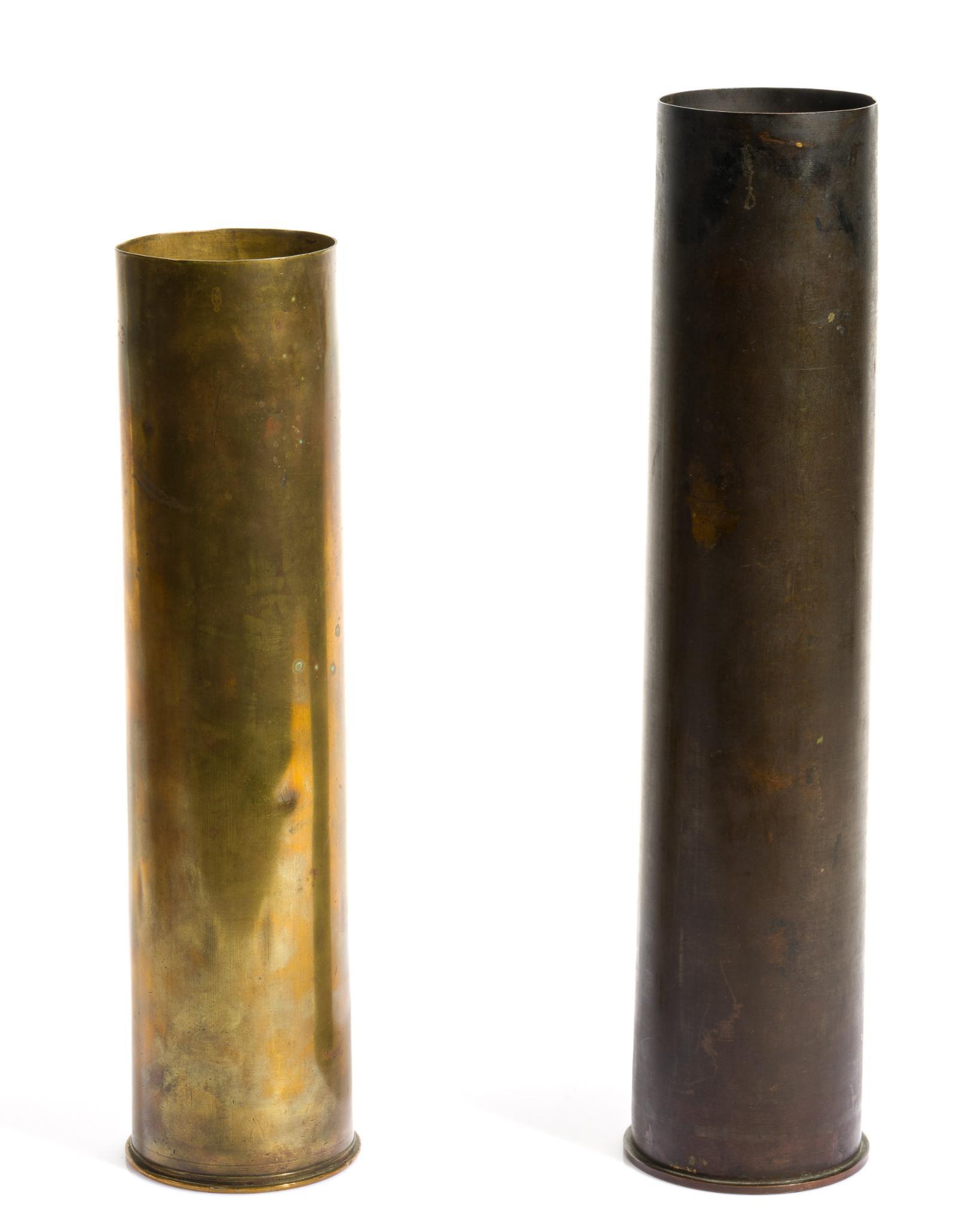 2 Pieces Trench Art Shells