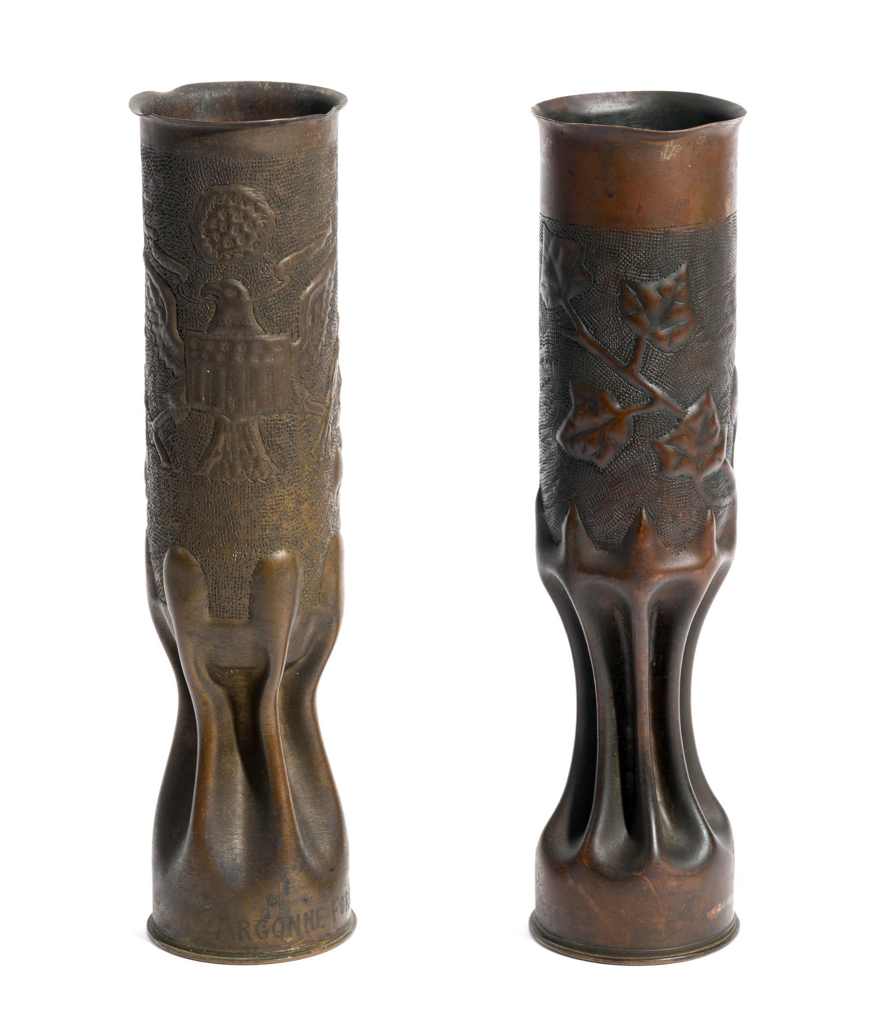 2 Trench Art Shells
