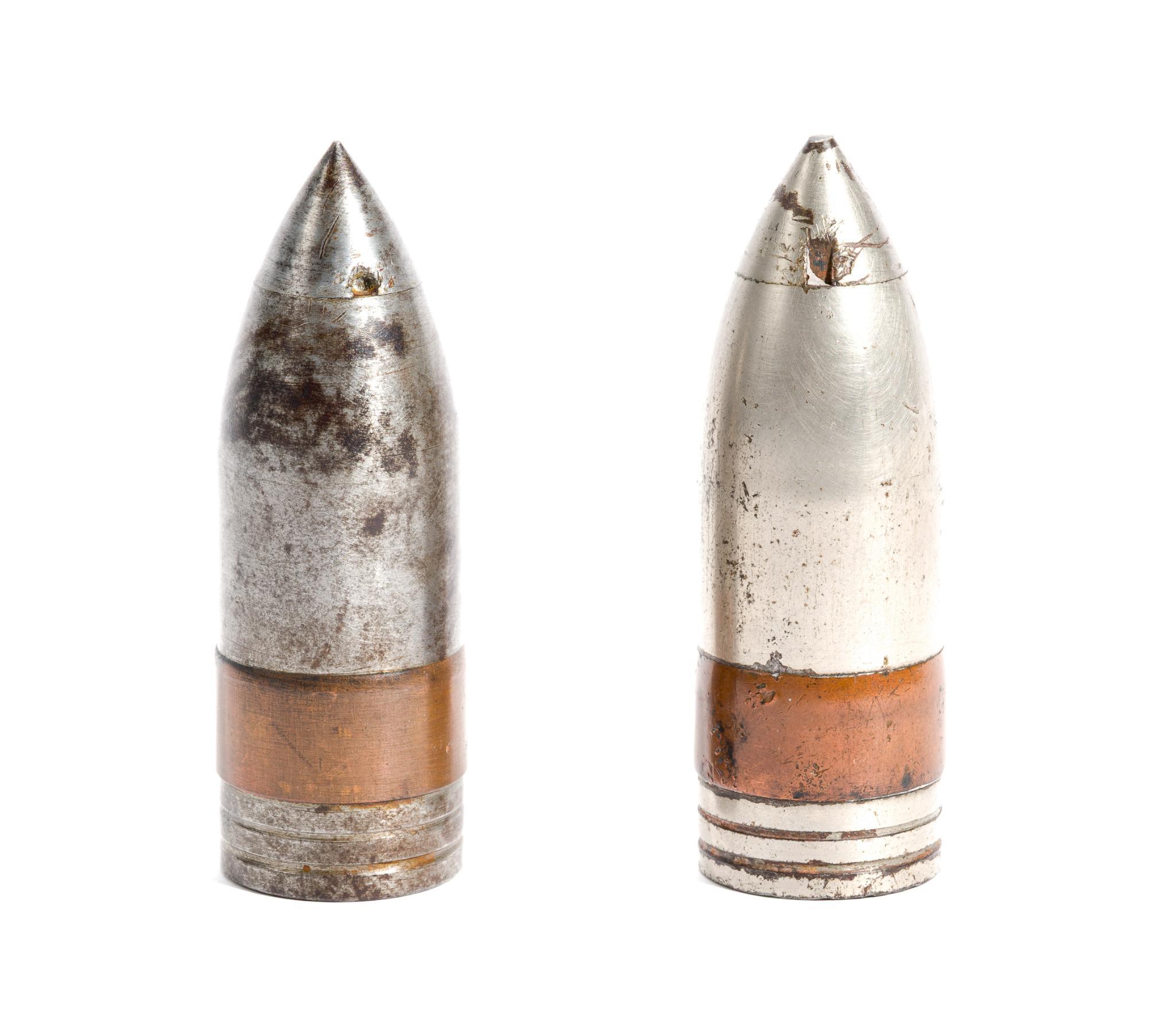 2 WWI Trench Art Shells