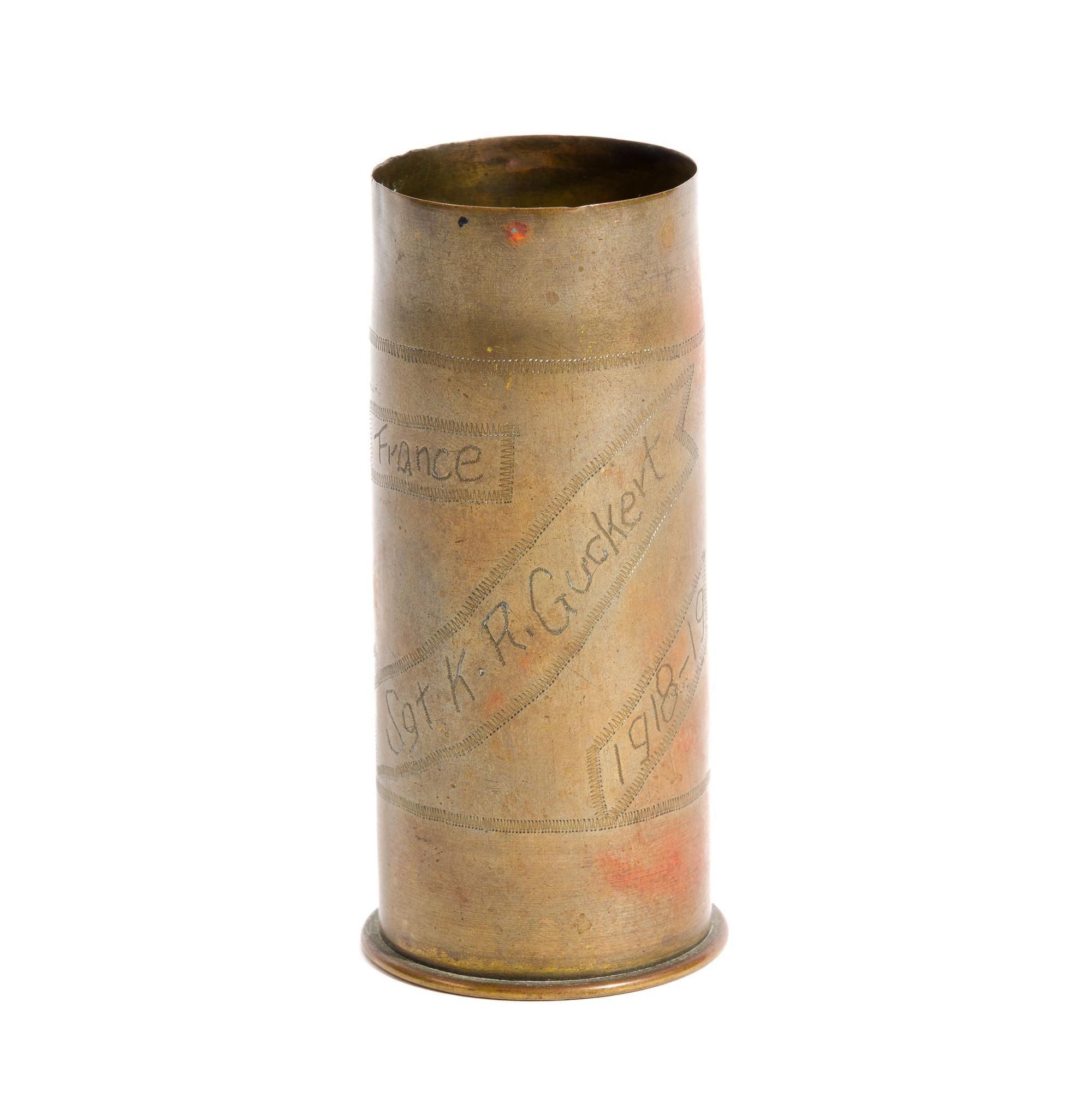2 WWI Trench Art Shells