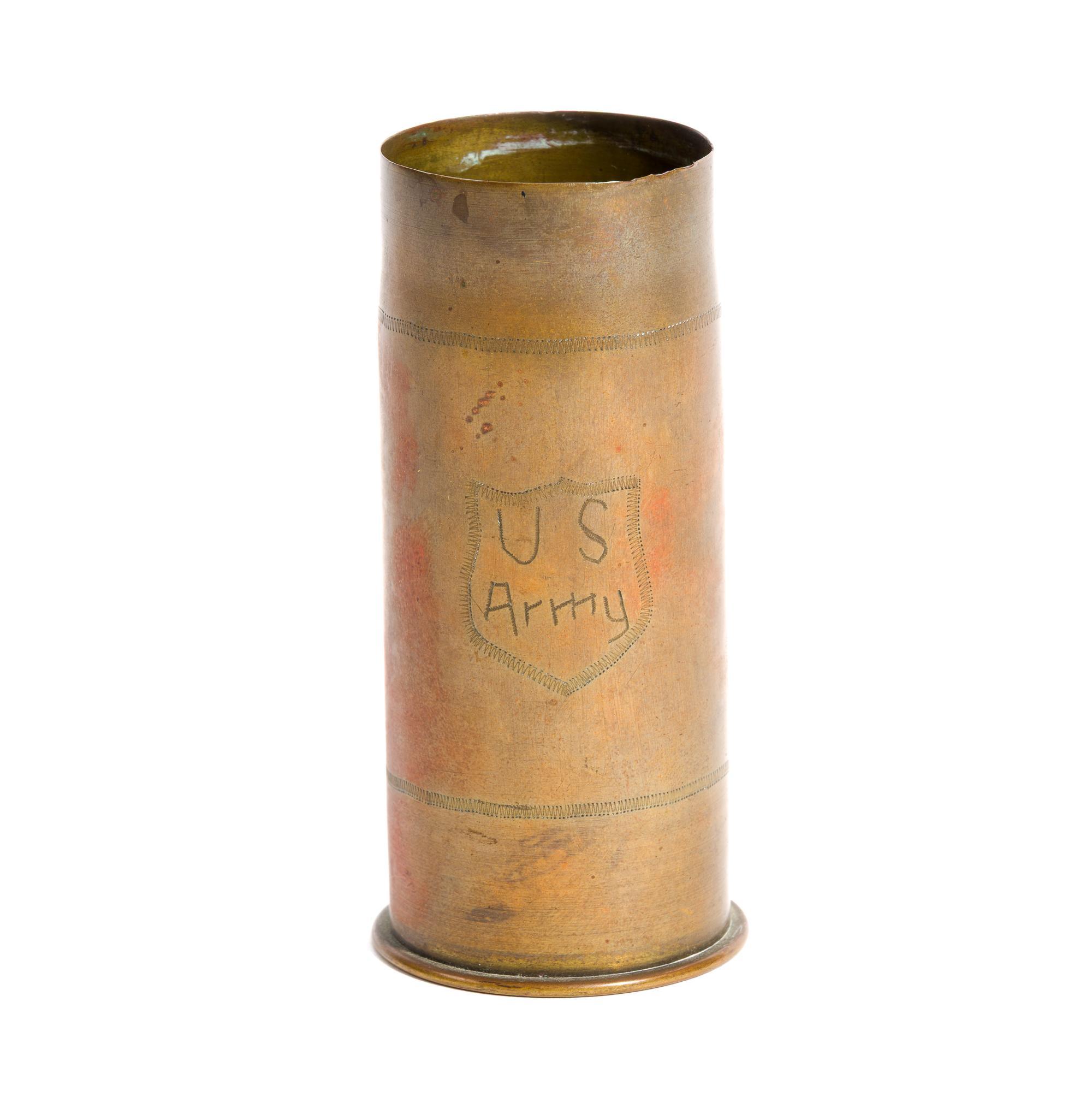 2 WWI Trench Art Shells