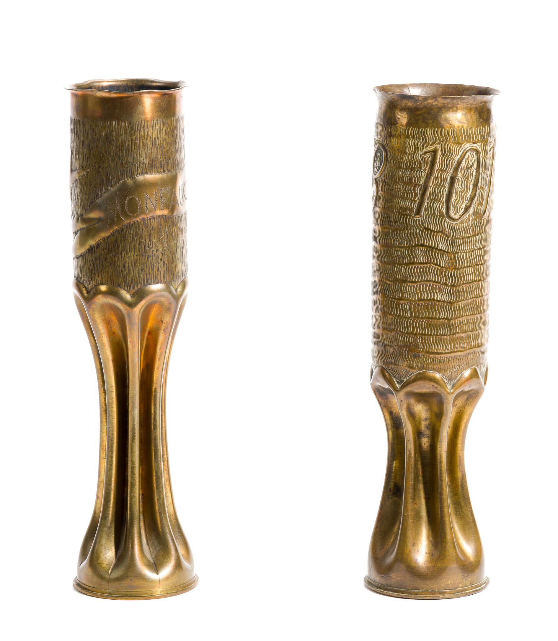 2 WWI Trench Shells