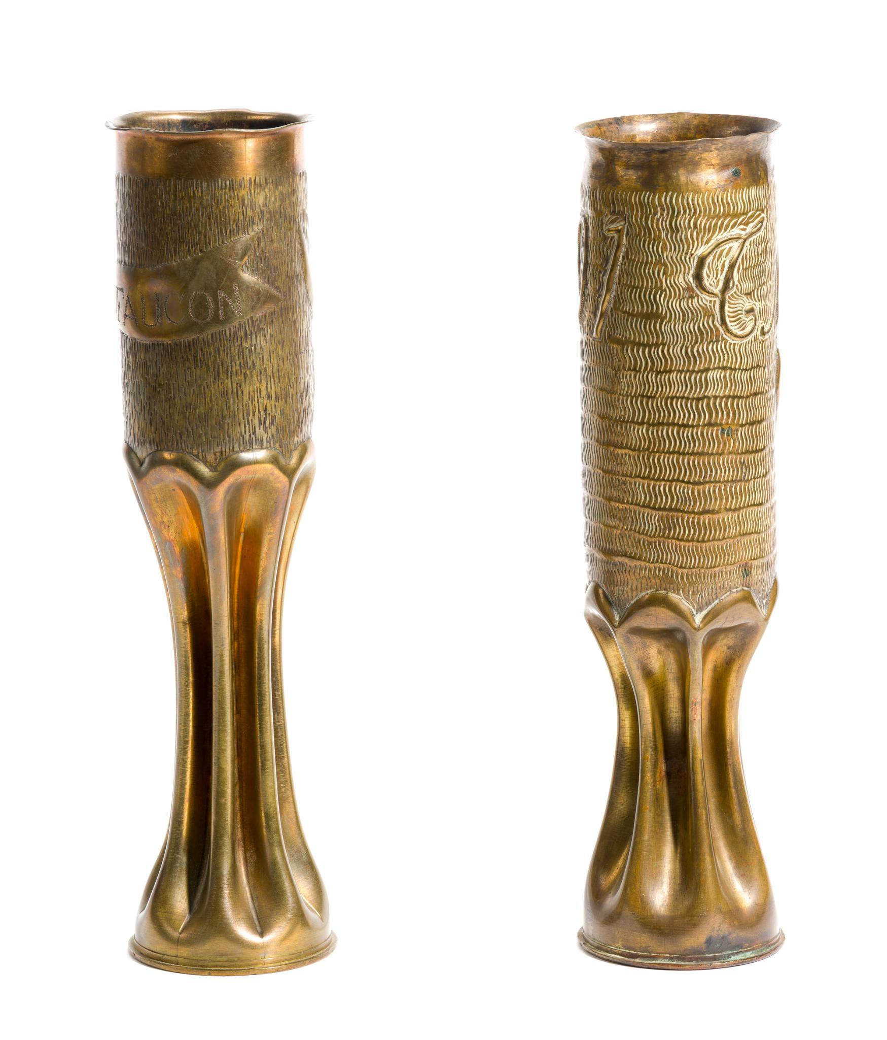 2 WWI Trench Shells