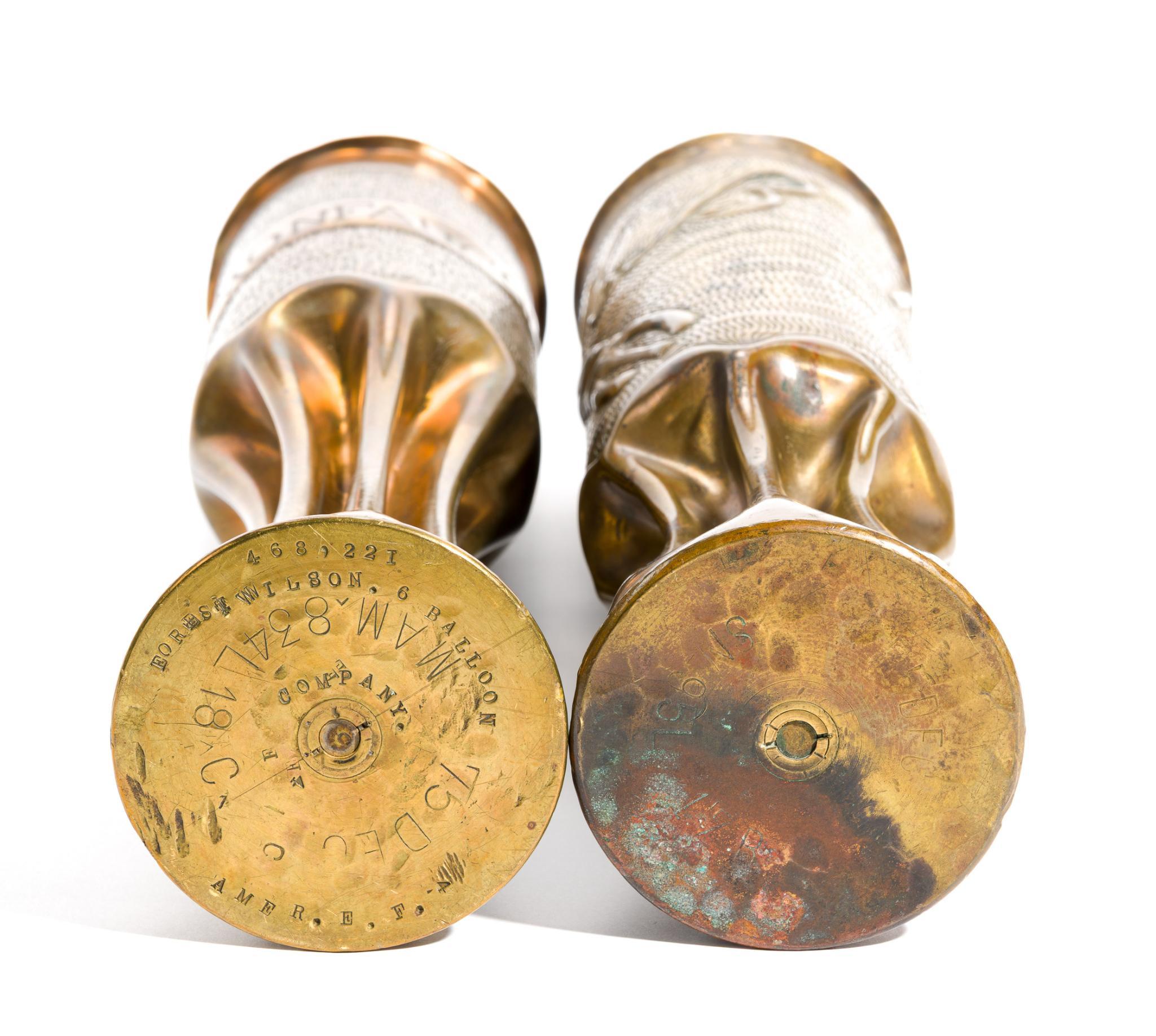 2 WWI Trench Shells