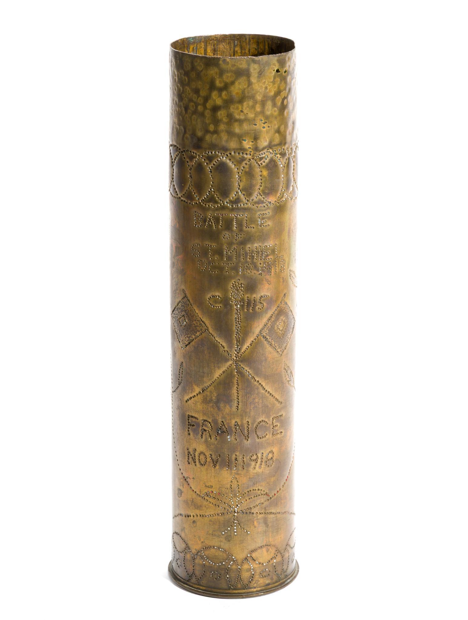 2 WWI Trench Art Shells