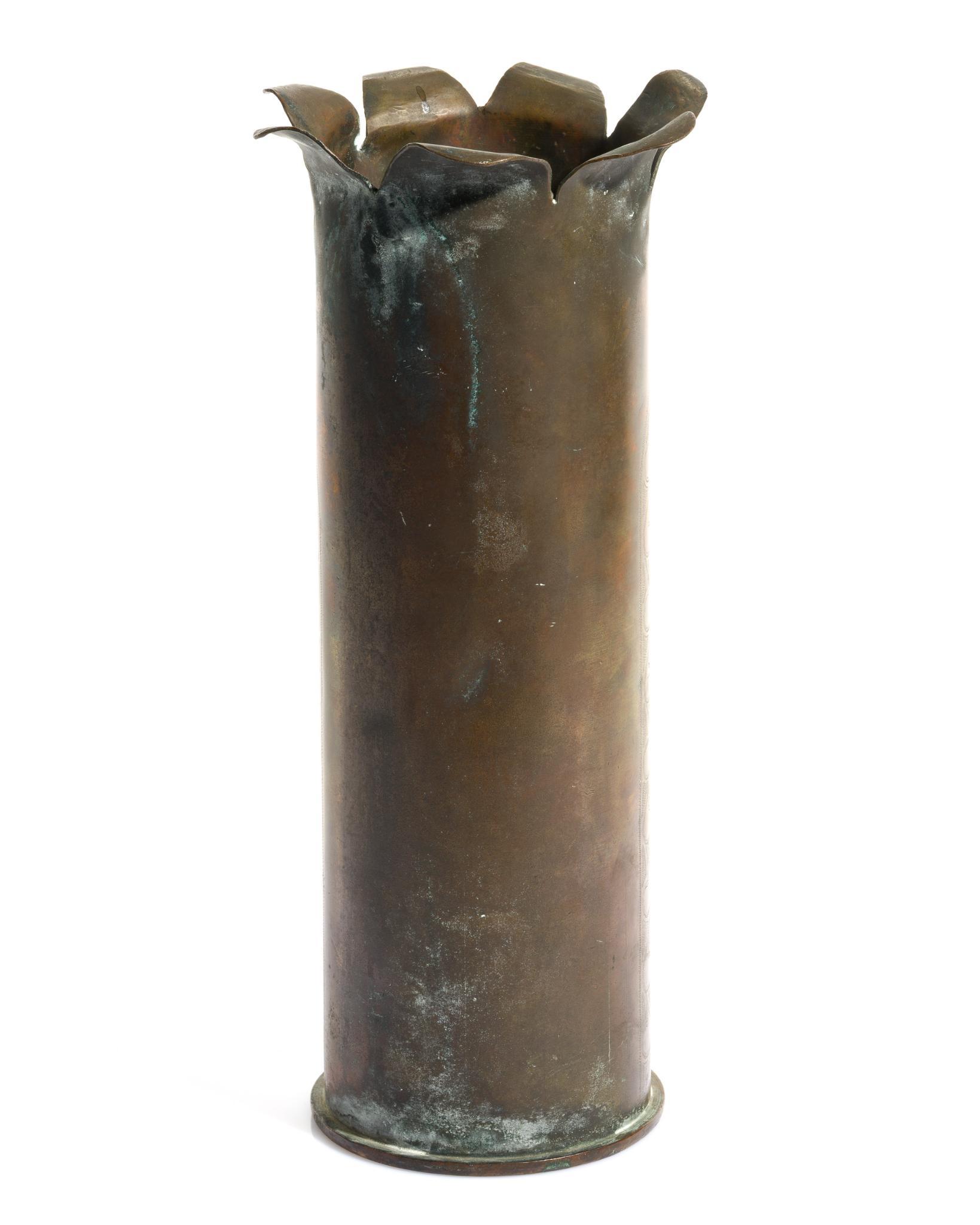 WWI Trench Art Shell Vase