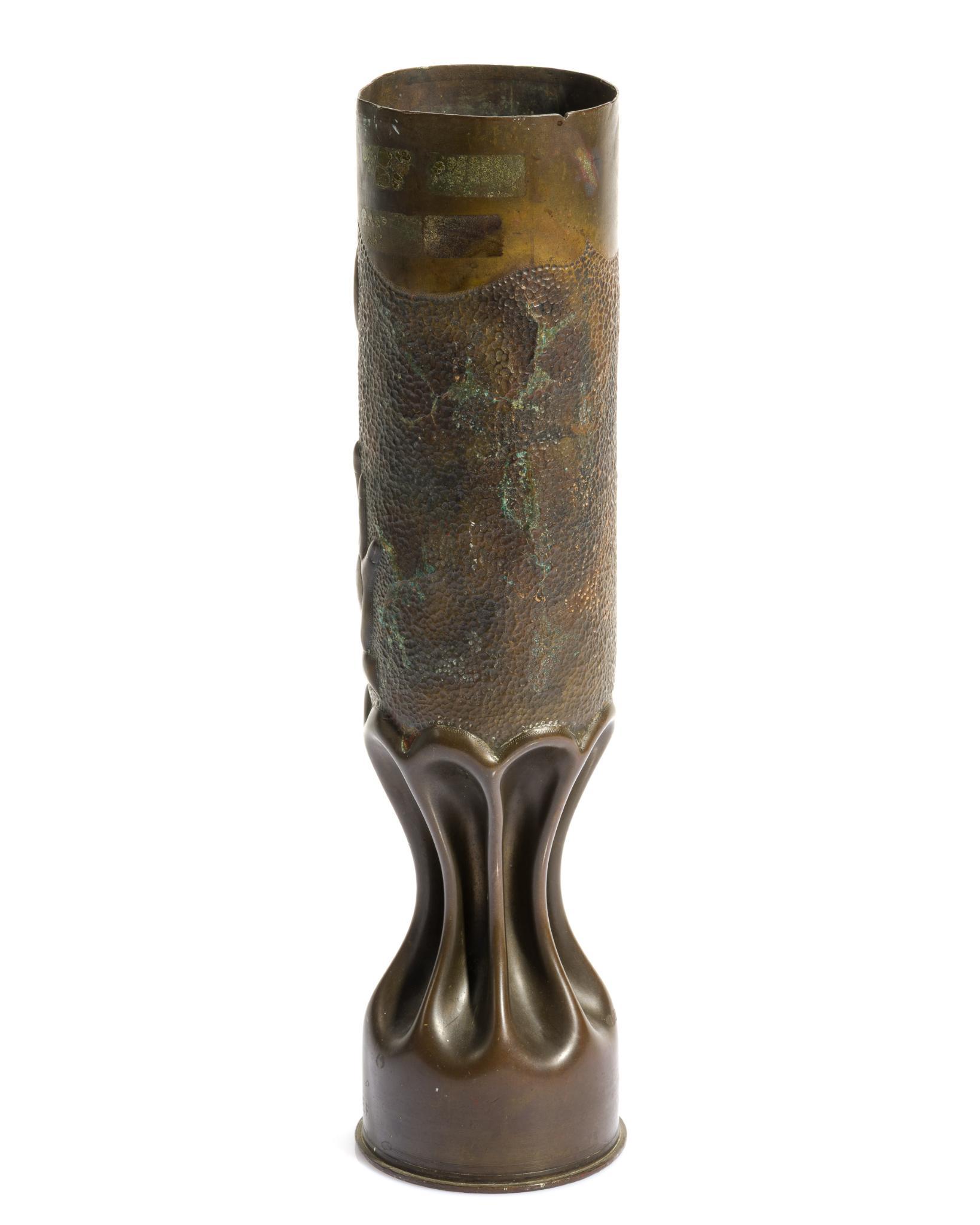WWI Trench Art Shell Vase