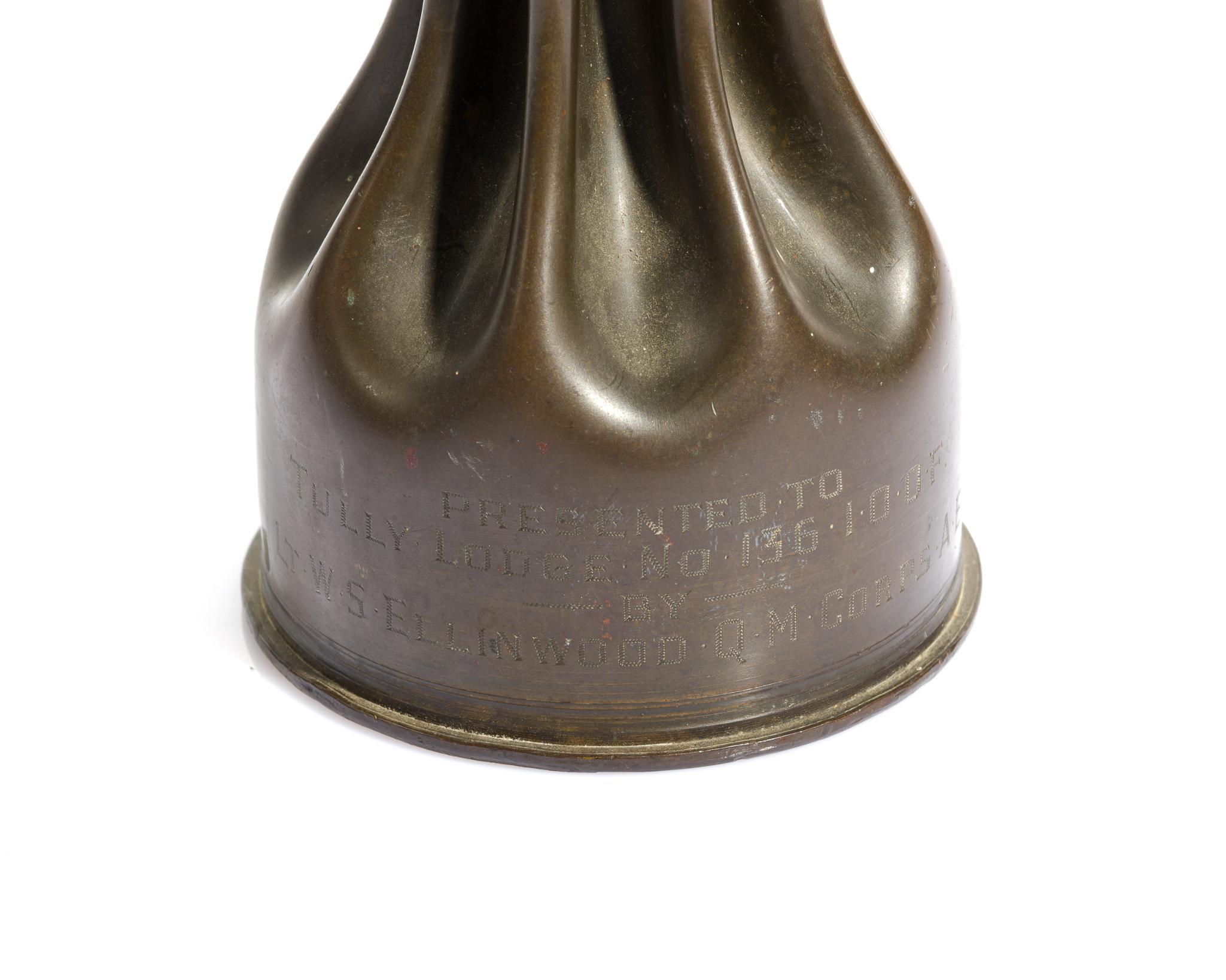 WWI Trench Art Shell Vase