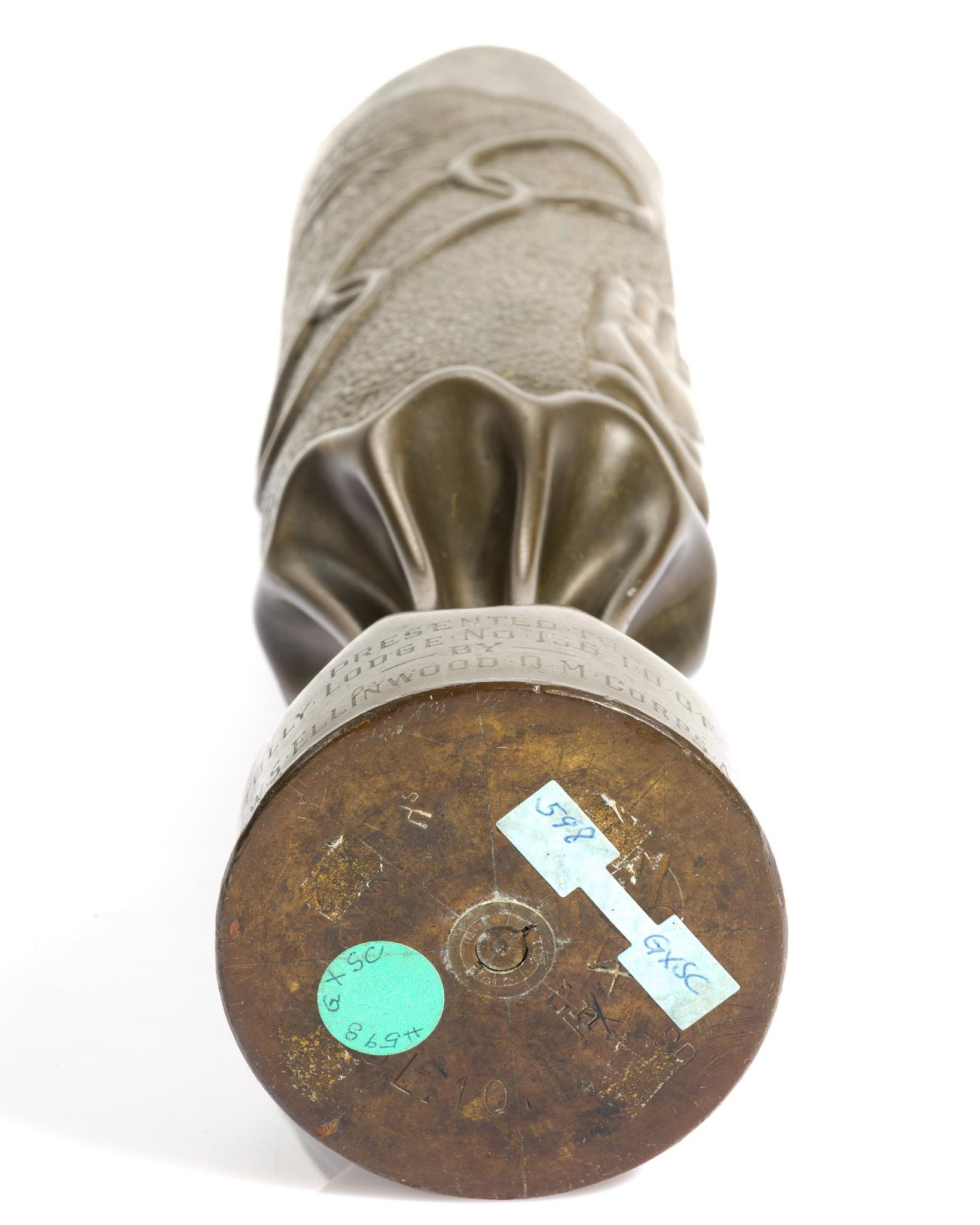 WWI Trench Art Shell Vase
