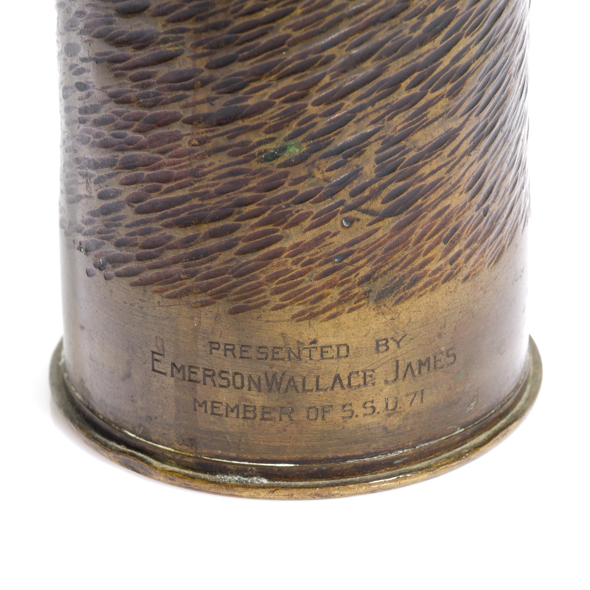2 WWI Trench Art Shells