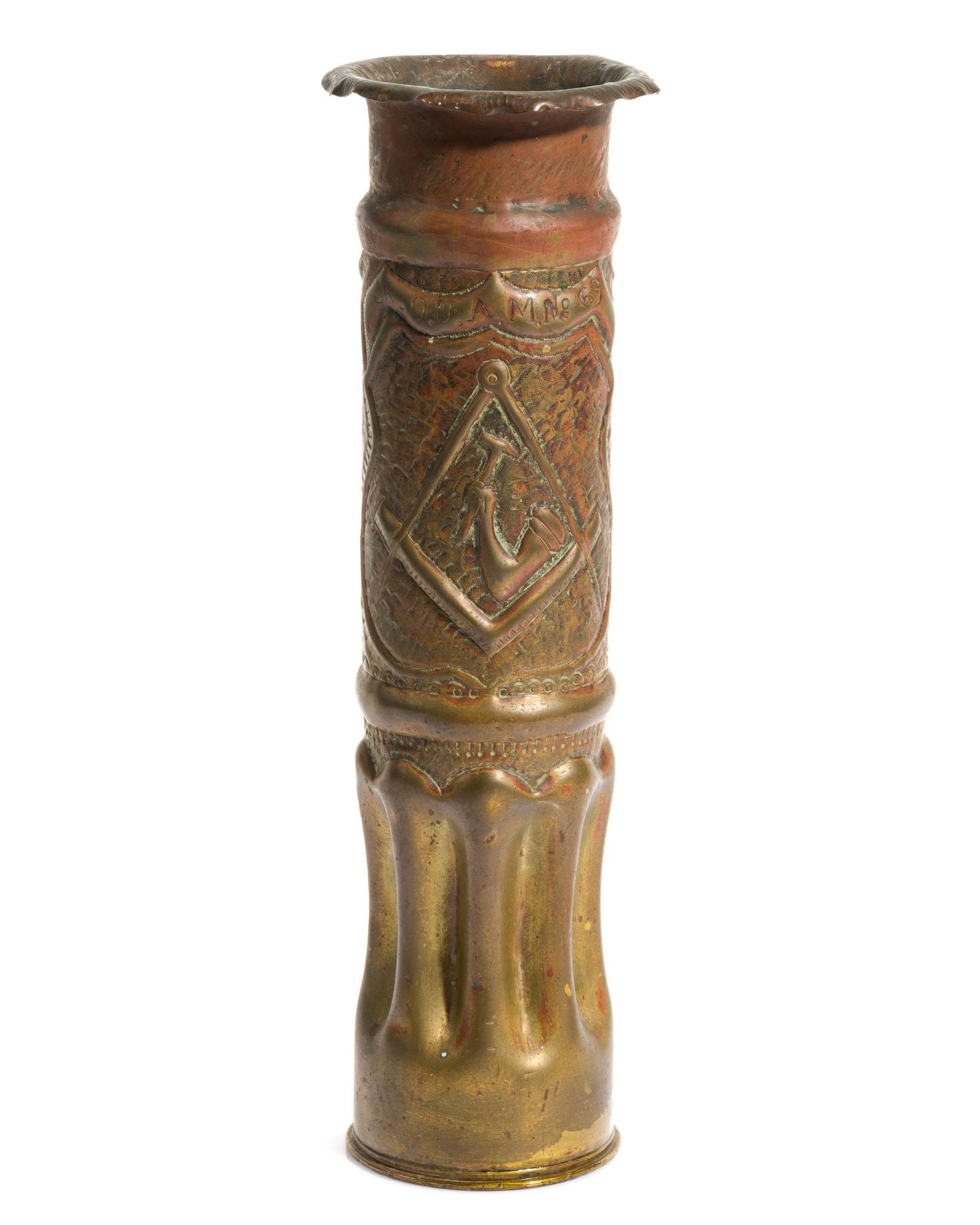WWI Trench Shell Vase