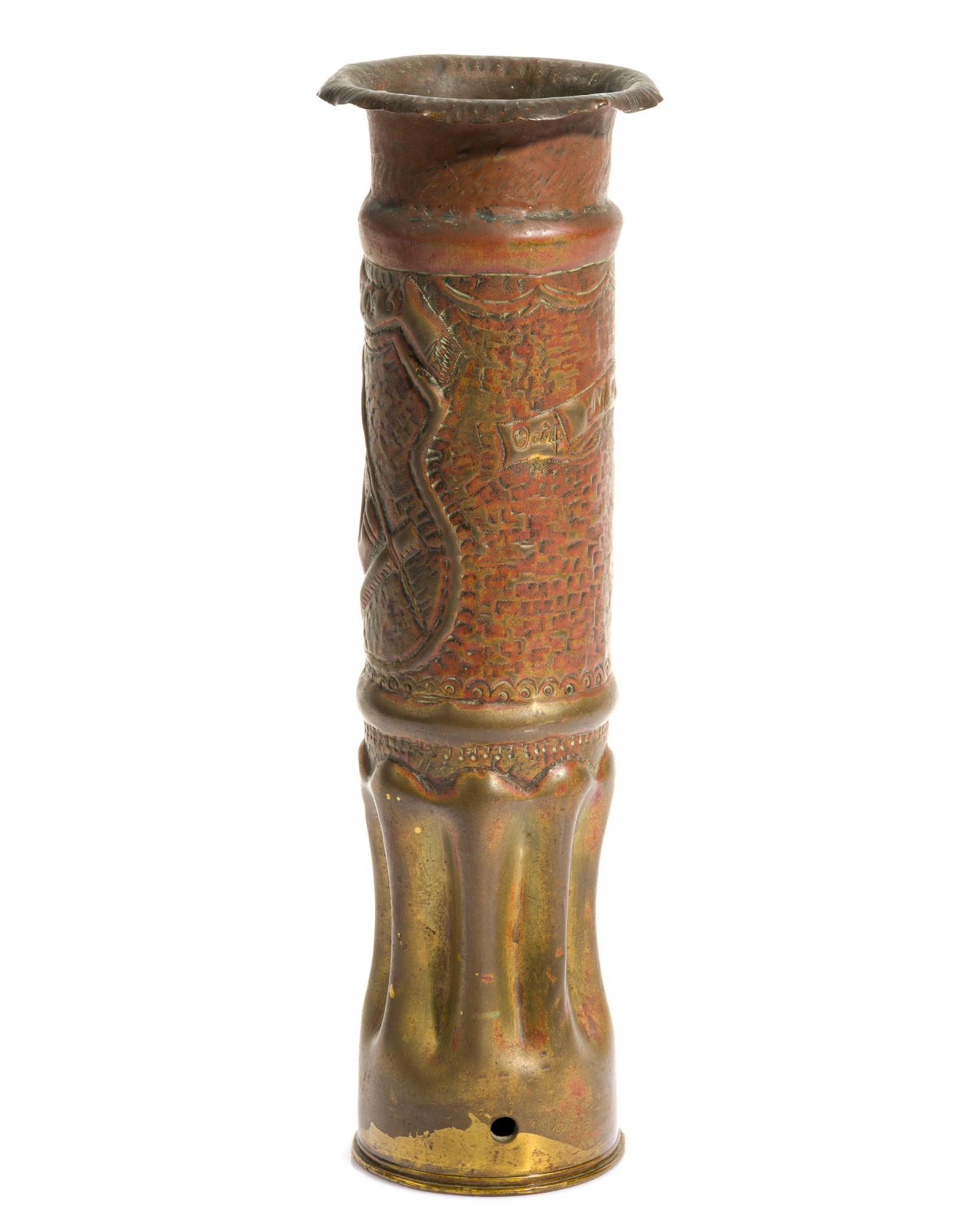 WWI Trench Shell Vase