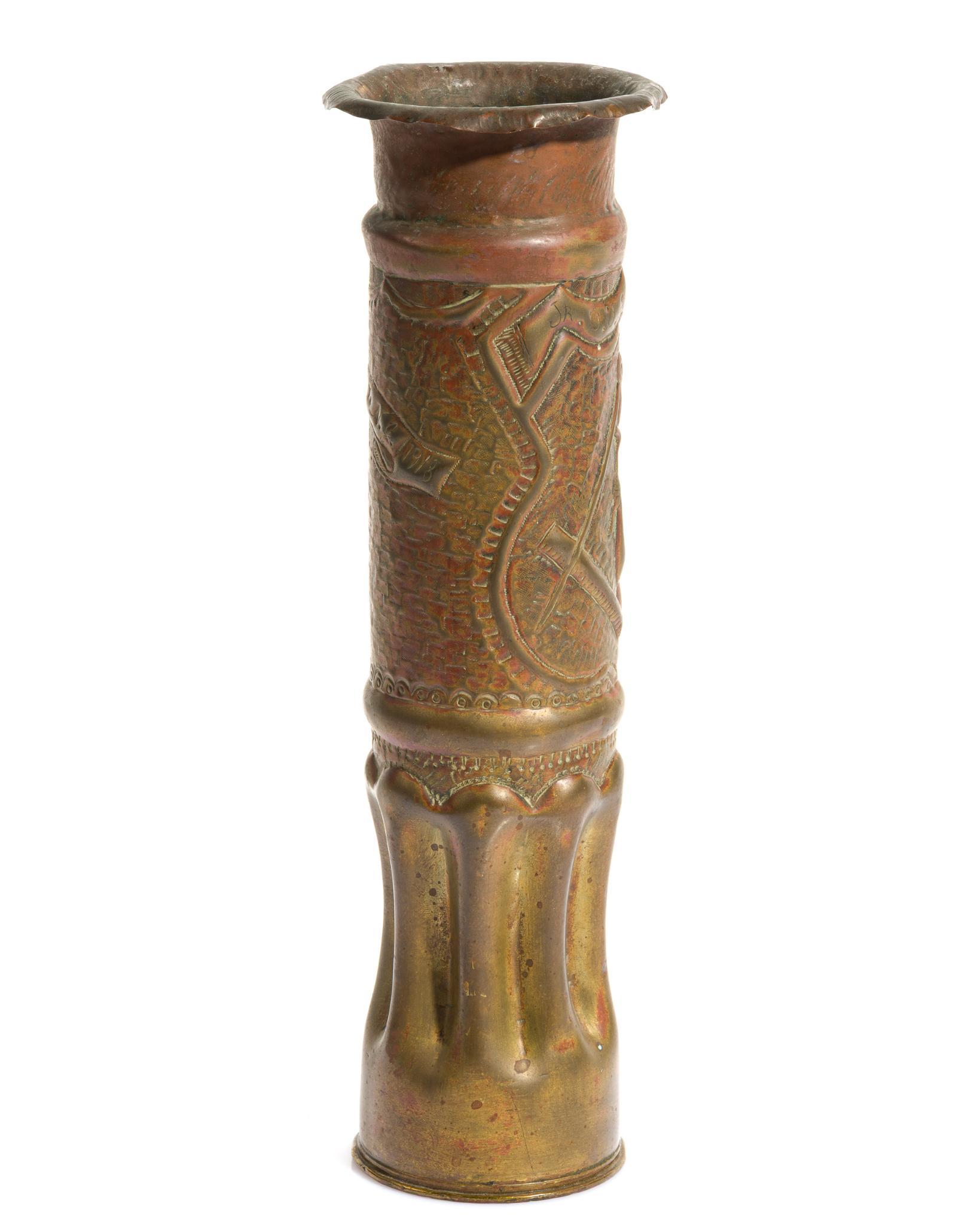 WWI Trench Shell Vase