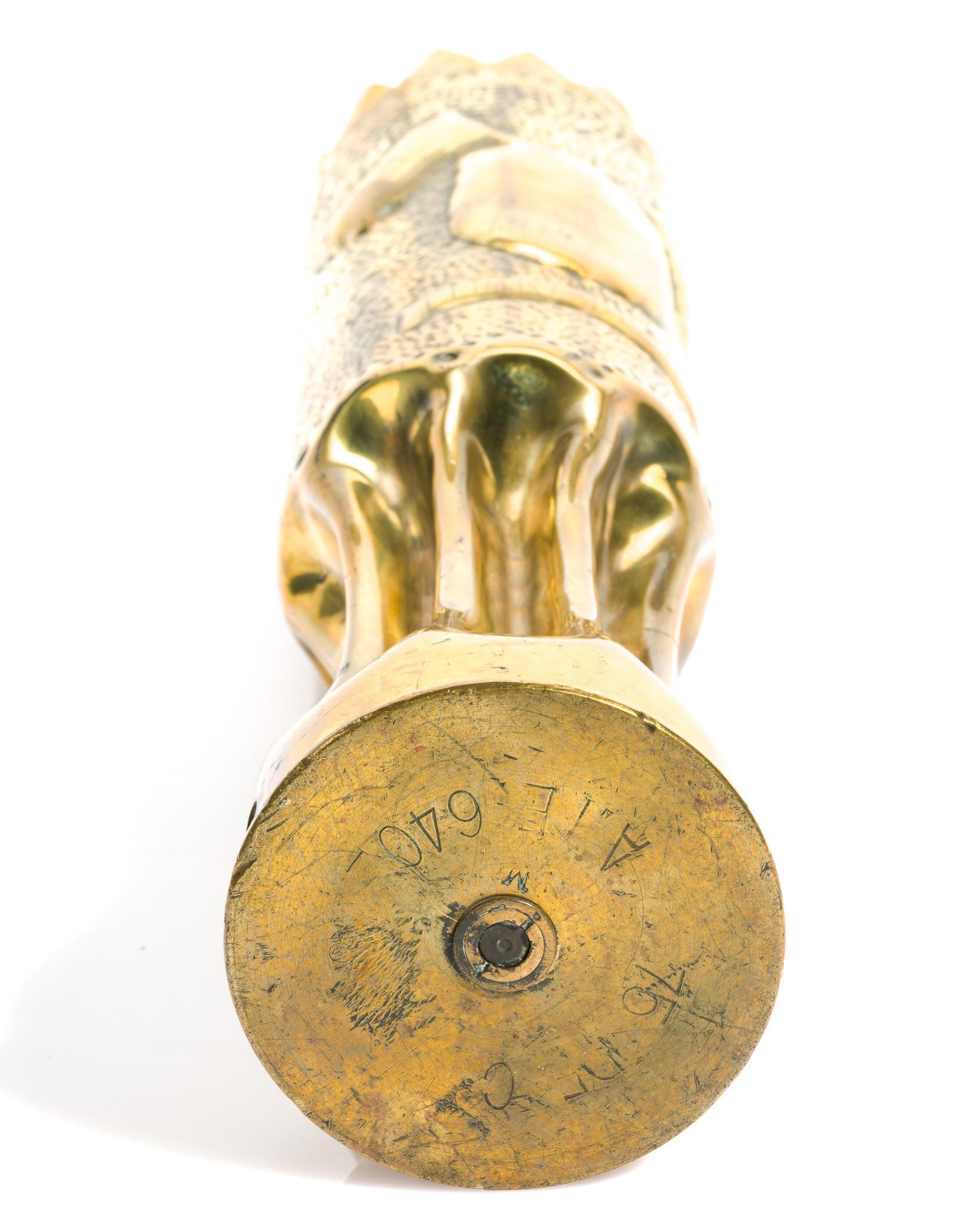 WWI Trench Art Shell Vase