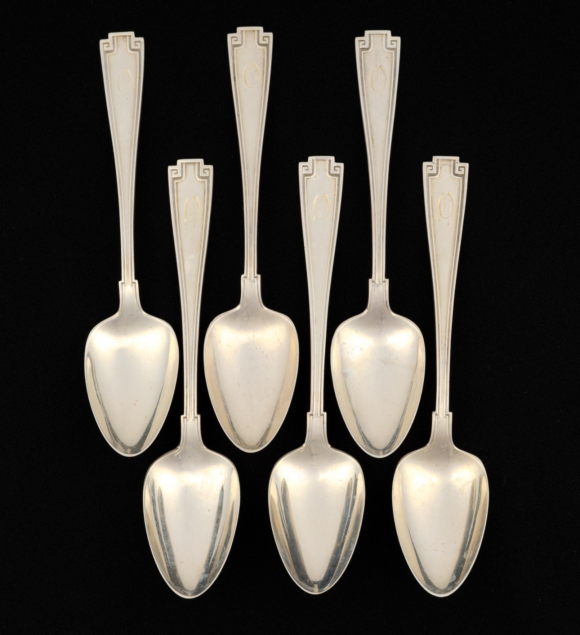 6 Gorham Sterling Silver Teaspoons