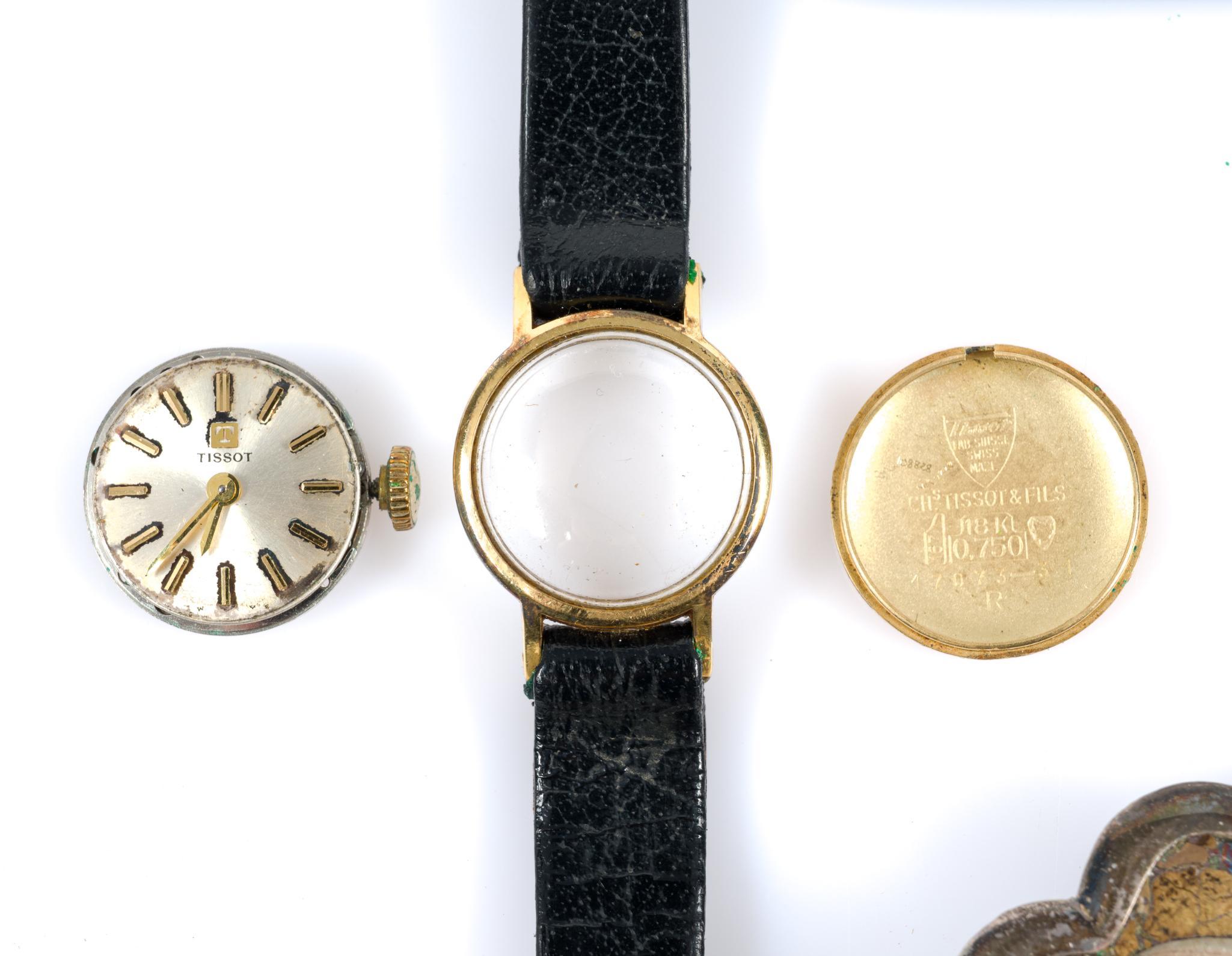 Tissot 18k Gold Watch & Sterling Silver Jewelry