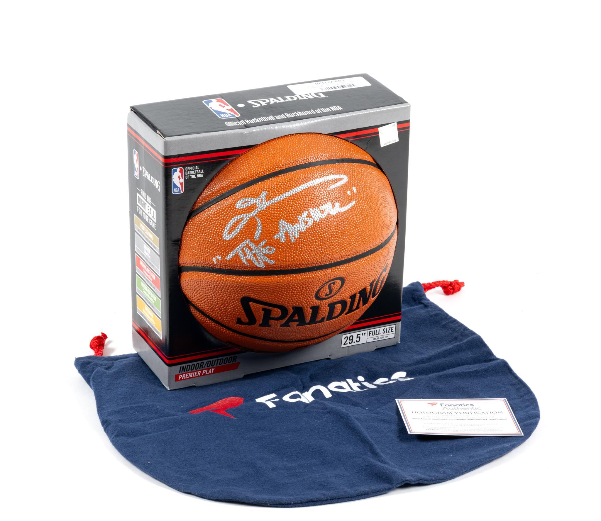 Allen Iverson Signed Basketball with COA