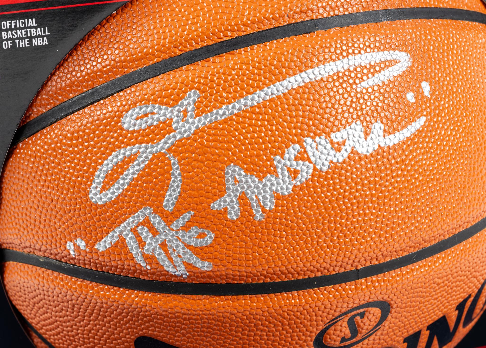 Allen Iverson Signed Basketball with COA
