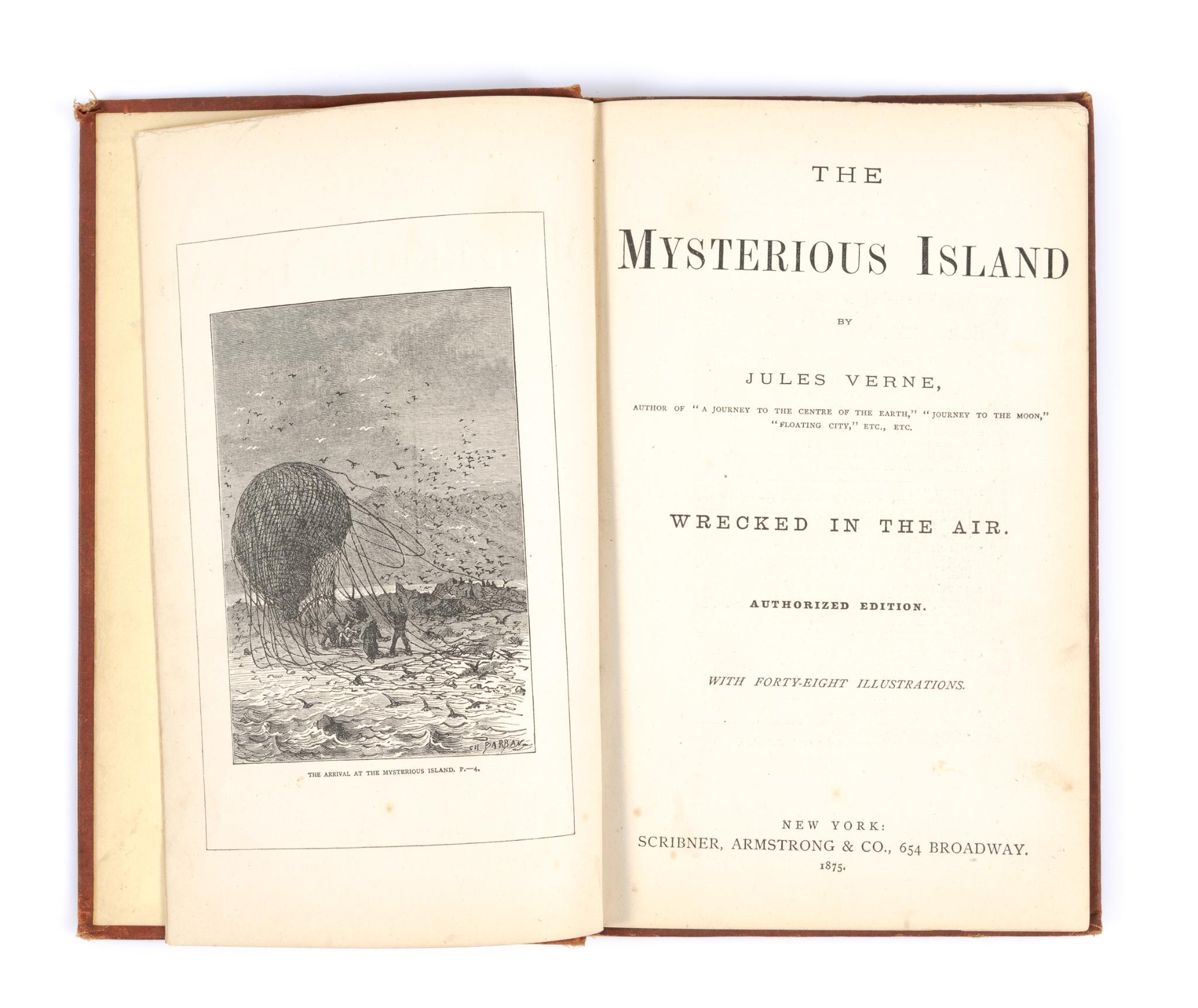 "Mysterious Island" By Jules Verne Authorized 1st American Edition