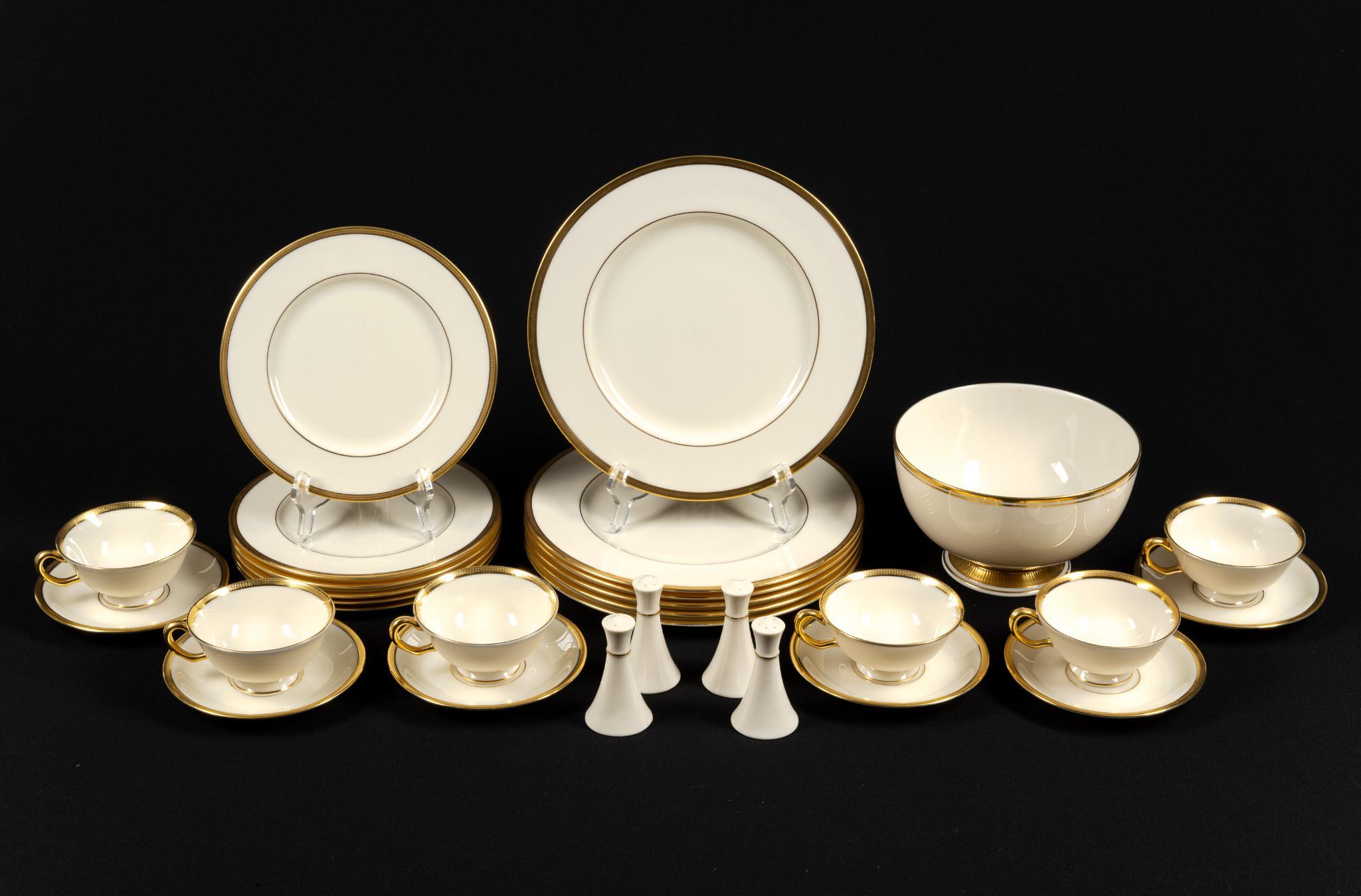 Lenox Tuxedo Pattern Dinner Service
