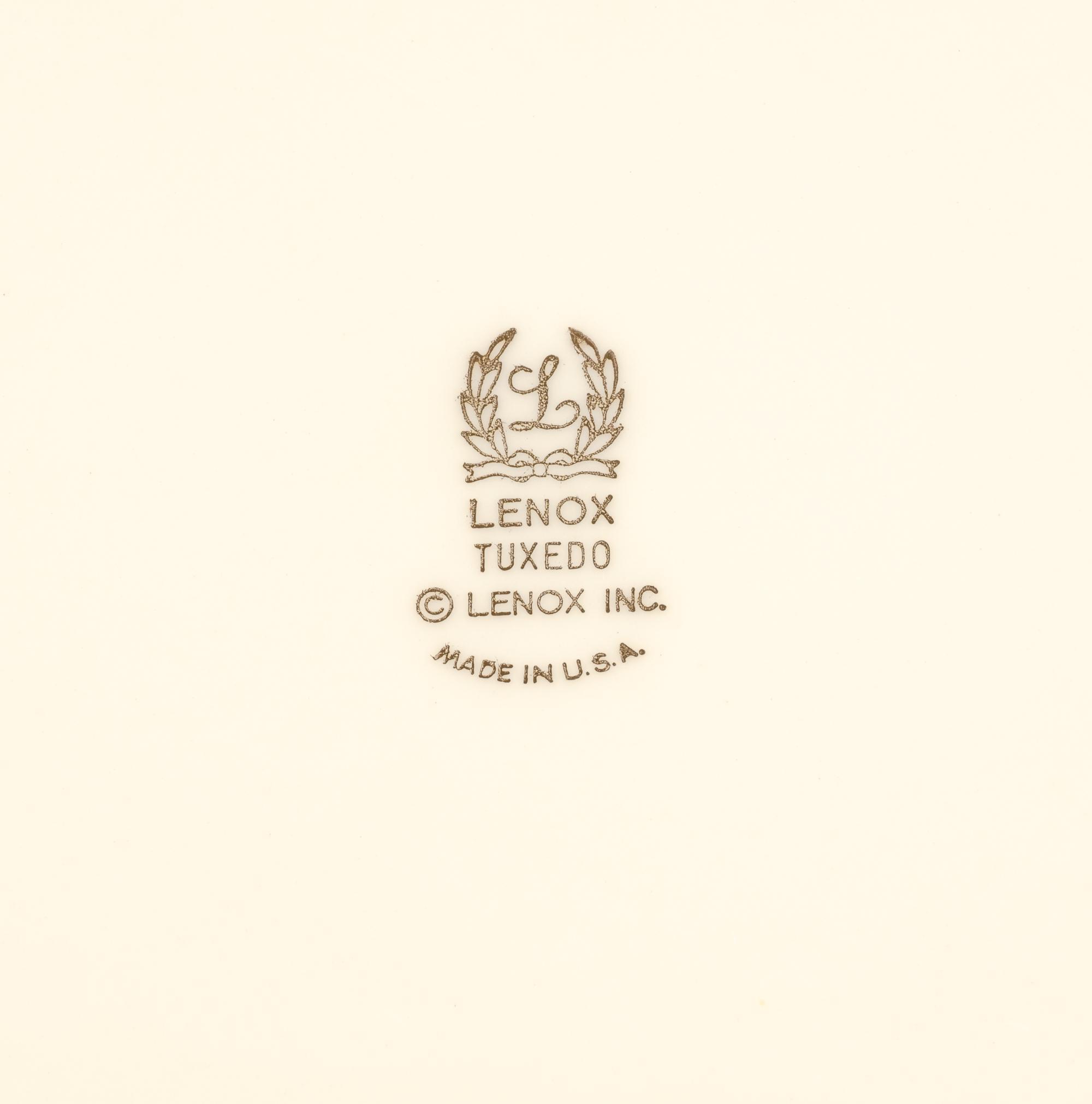 Lenox Tuxedo Pattern Dinner Service