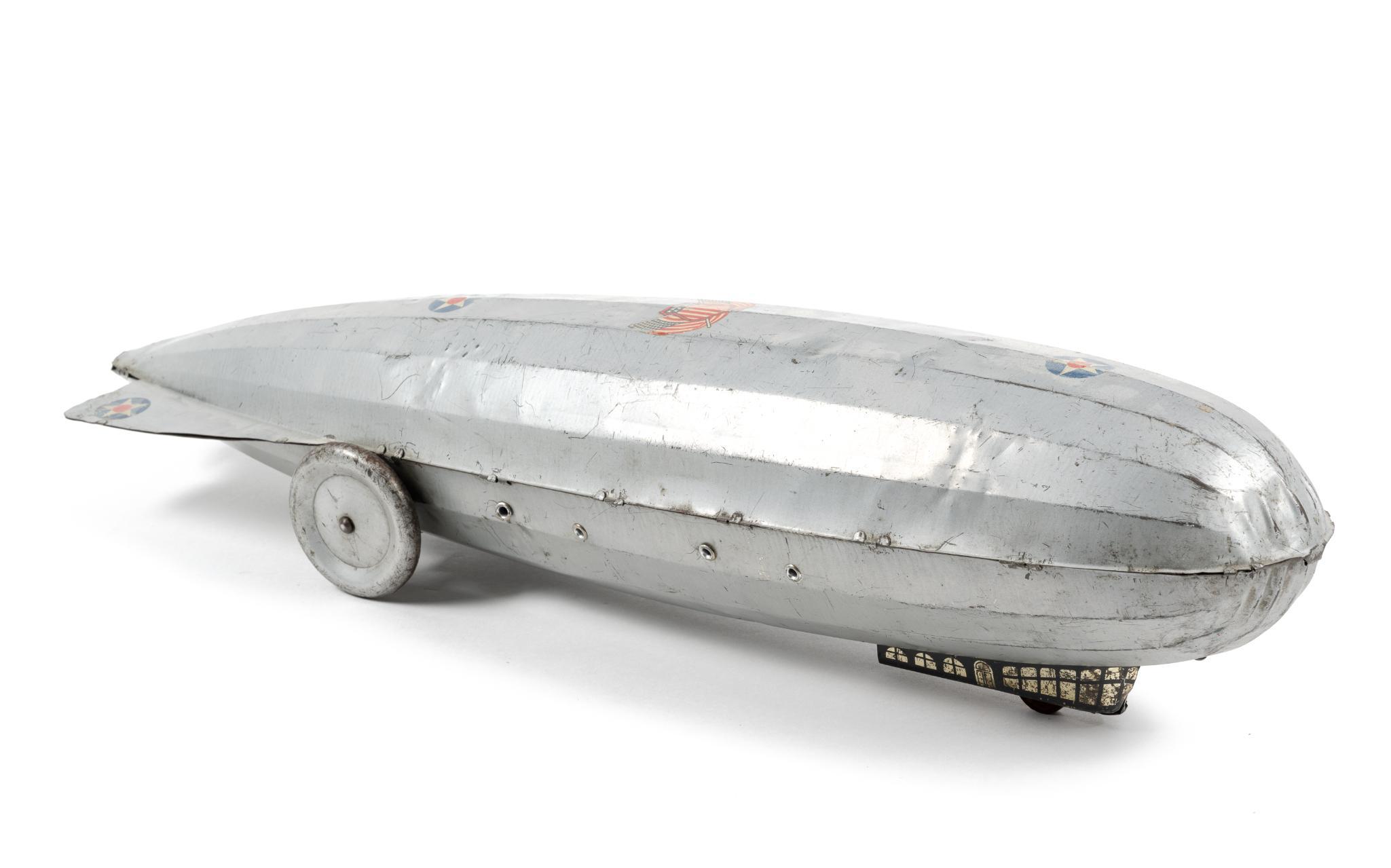 Buffalo Toy & Tool Works Pressed Steel and Tin Zeppelin
