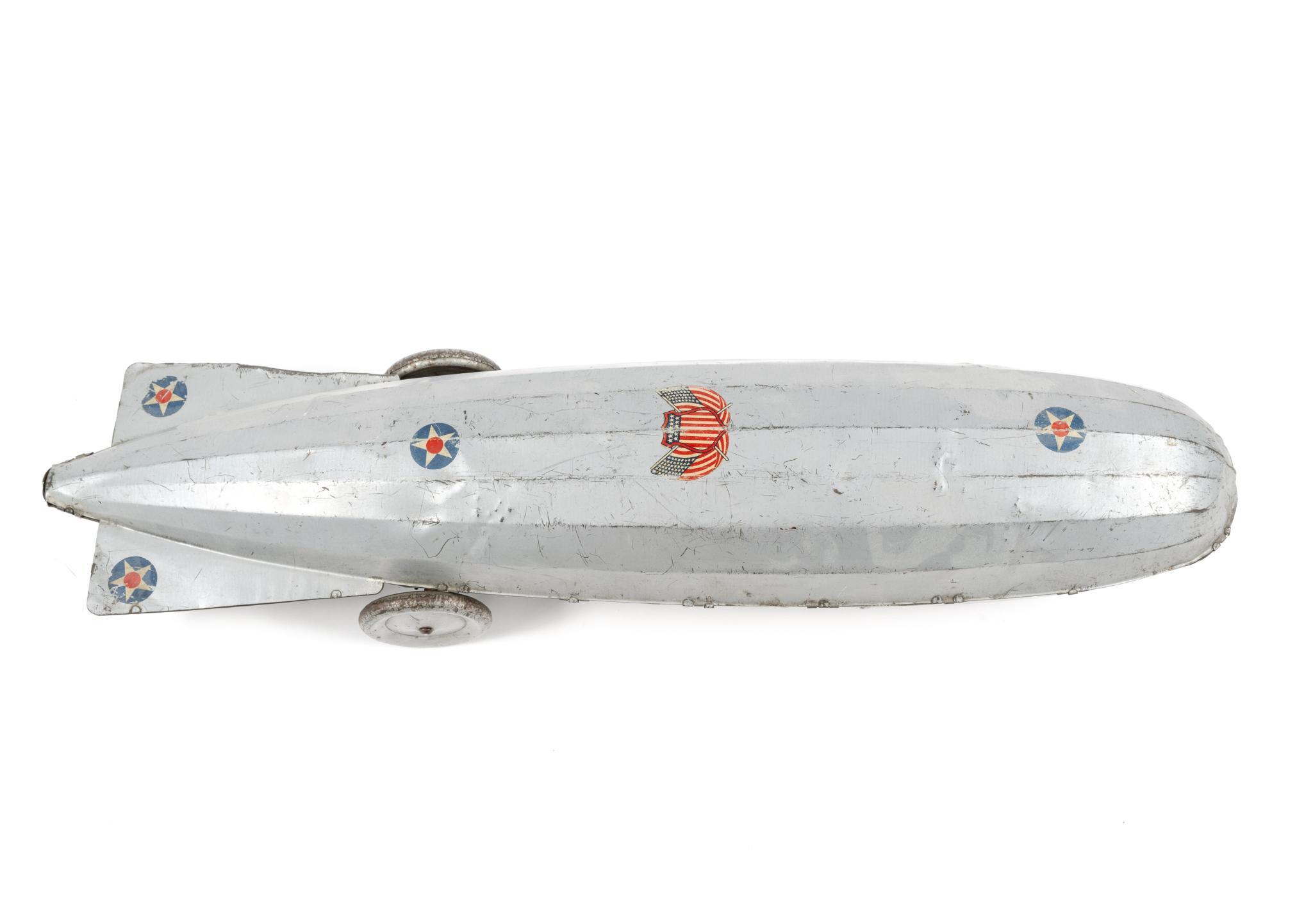 Buffalo Toy & Tool Works Pressed Steel and Tin Zeppelin