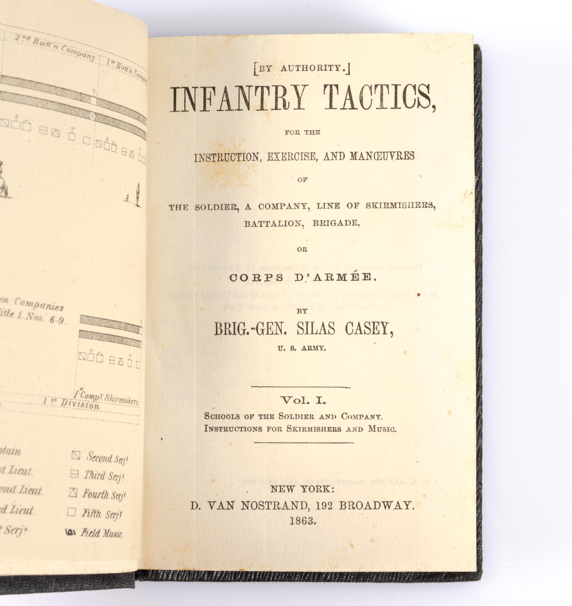 5 Volumes of "Casey's Infantry Tactics" 1862