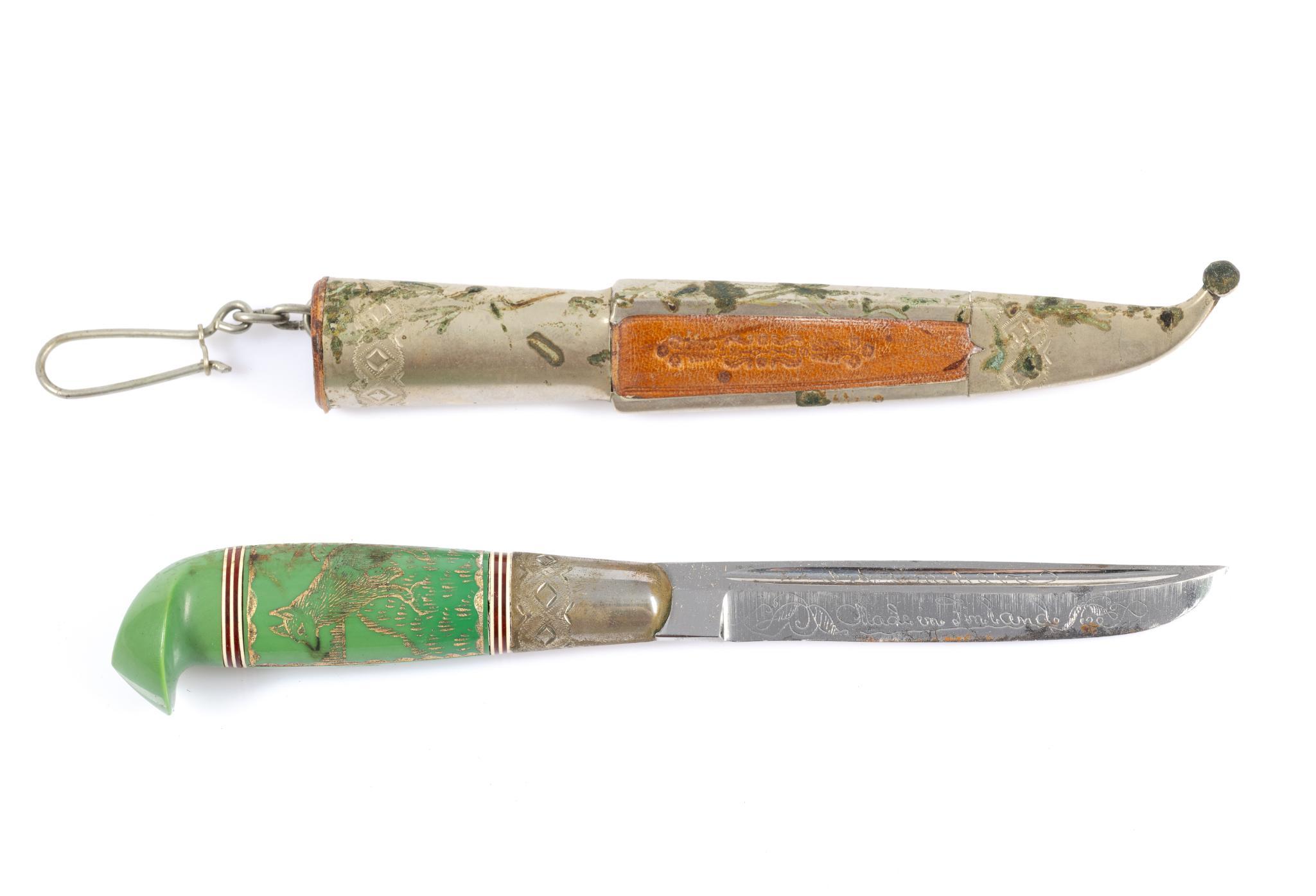 6 Finnish Puukko Knives with Sheaths