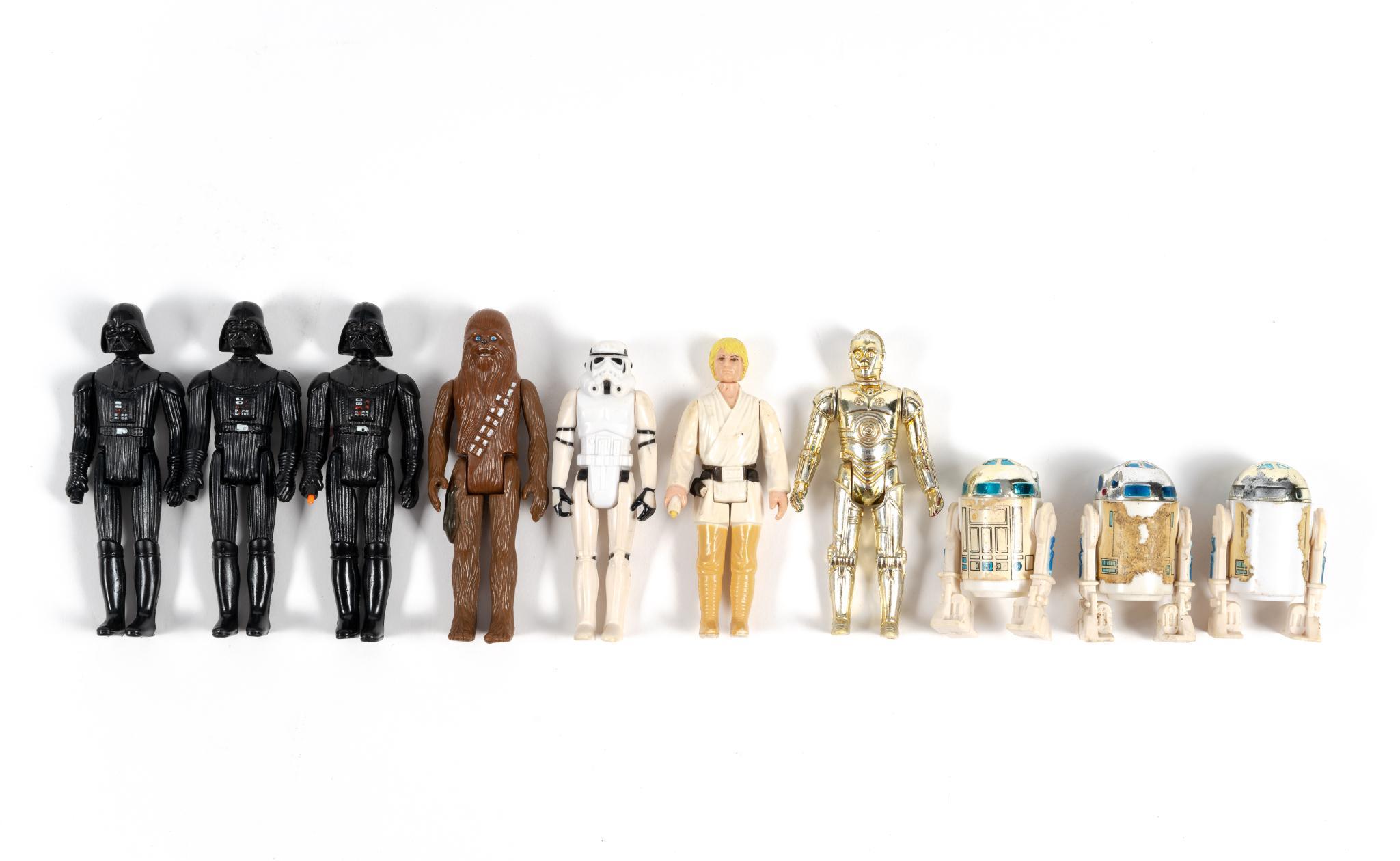 10 1970's Kenner Star Wars Action Figures