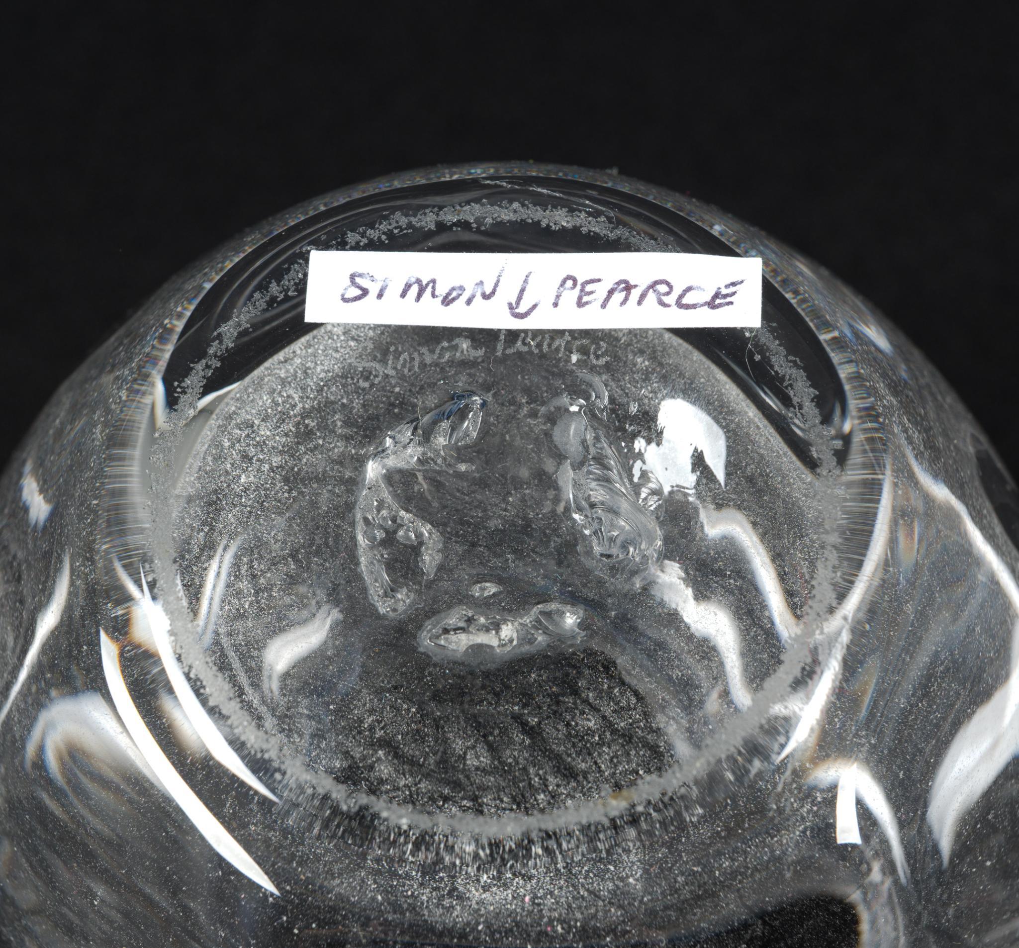 6 Signed Cut Glass Incl. Simon Pearce & Steuben