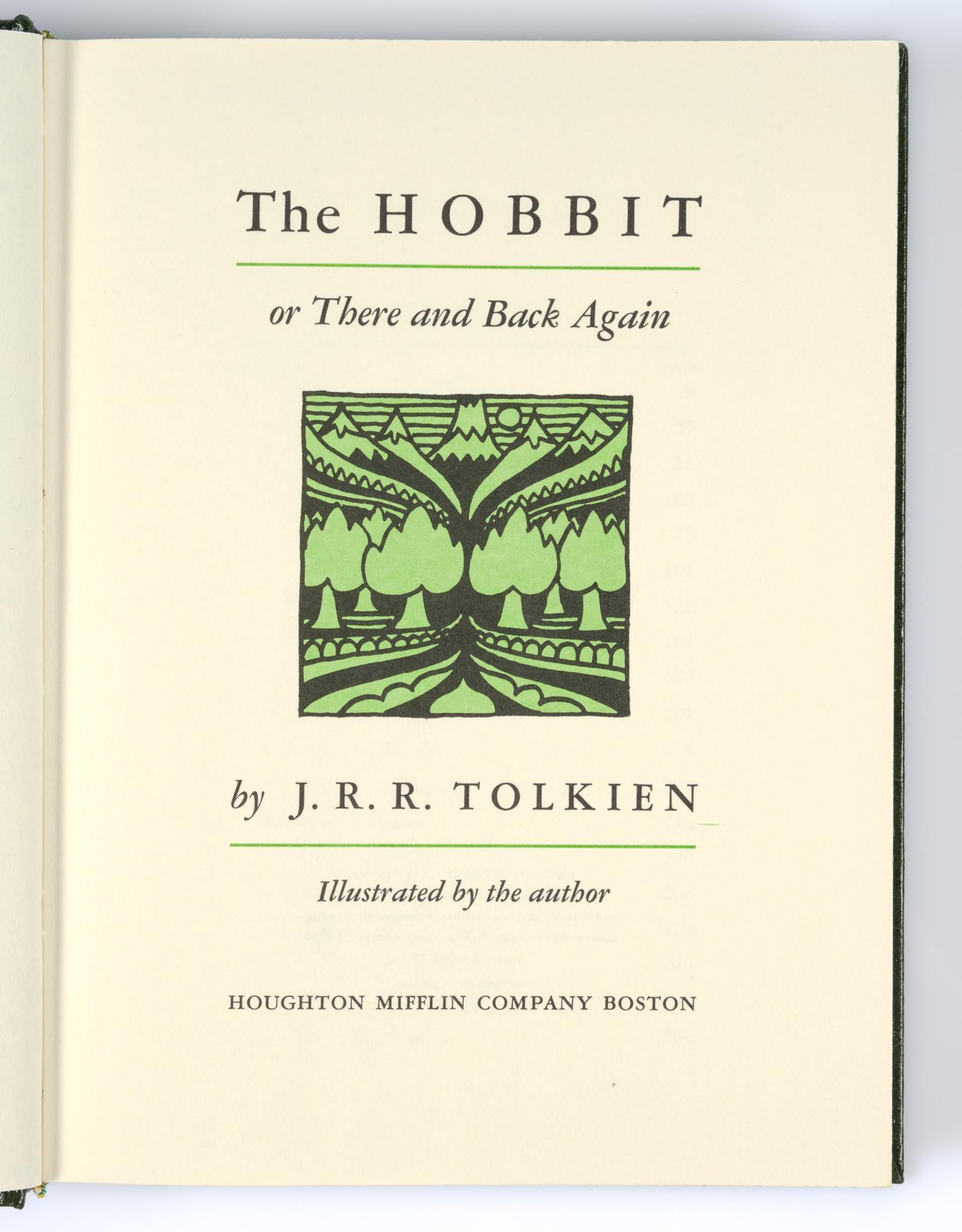 Houghton Mifflin Collectors Edition "The Hobbit" & "The Lord Of The Rings"