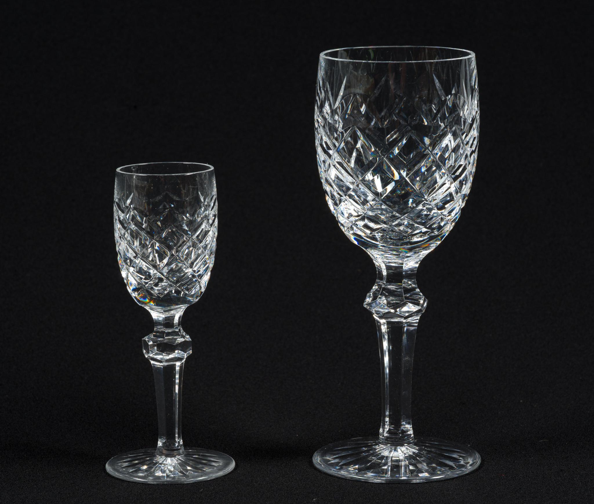 2 Sets of 8 Waterford Glasses
