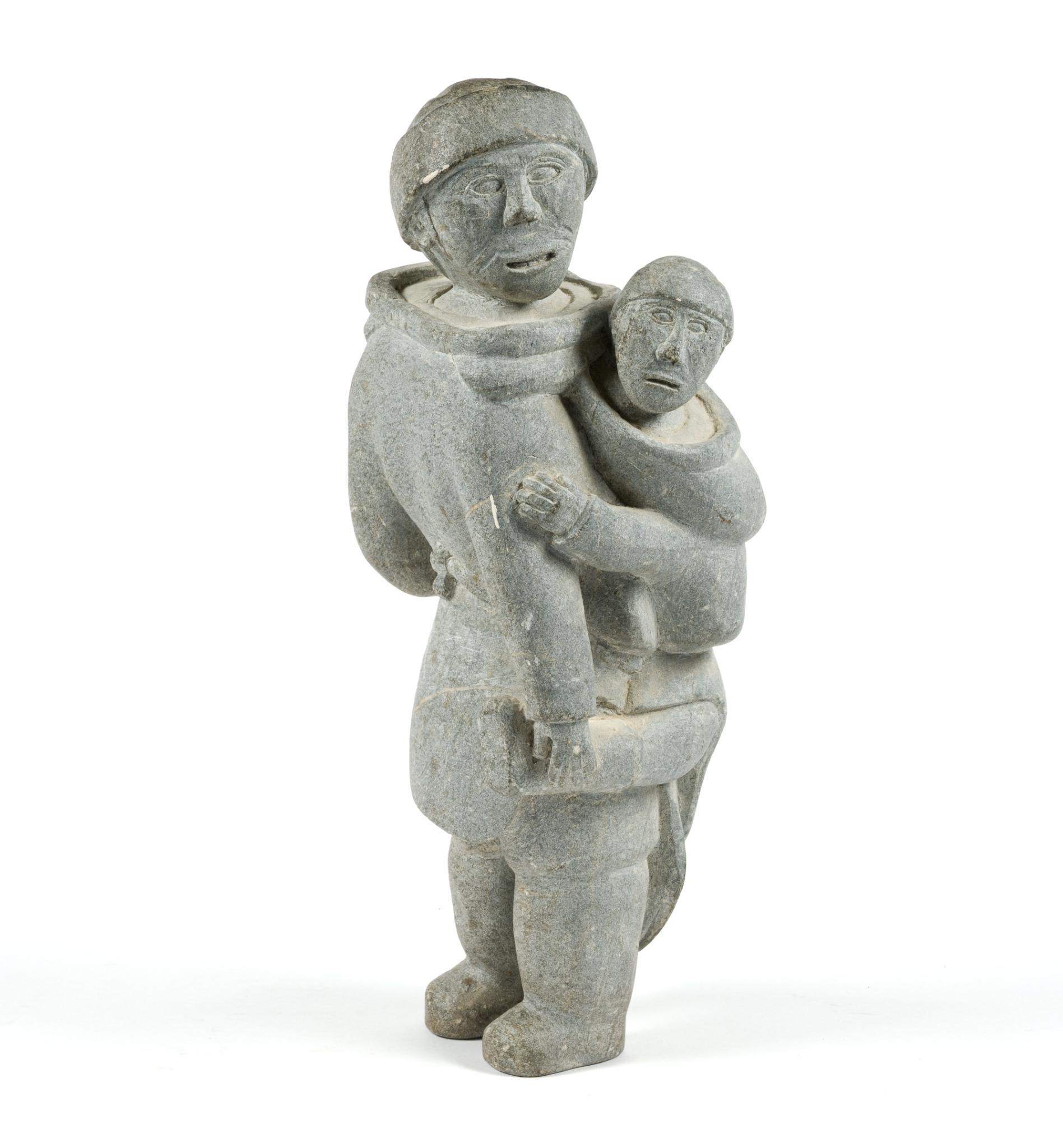 Inuit Stone Carved Statue