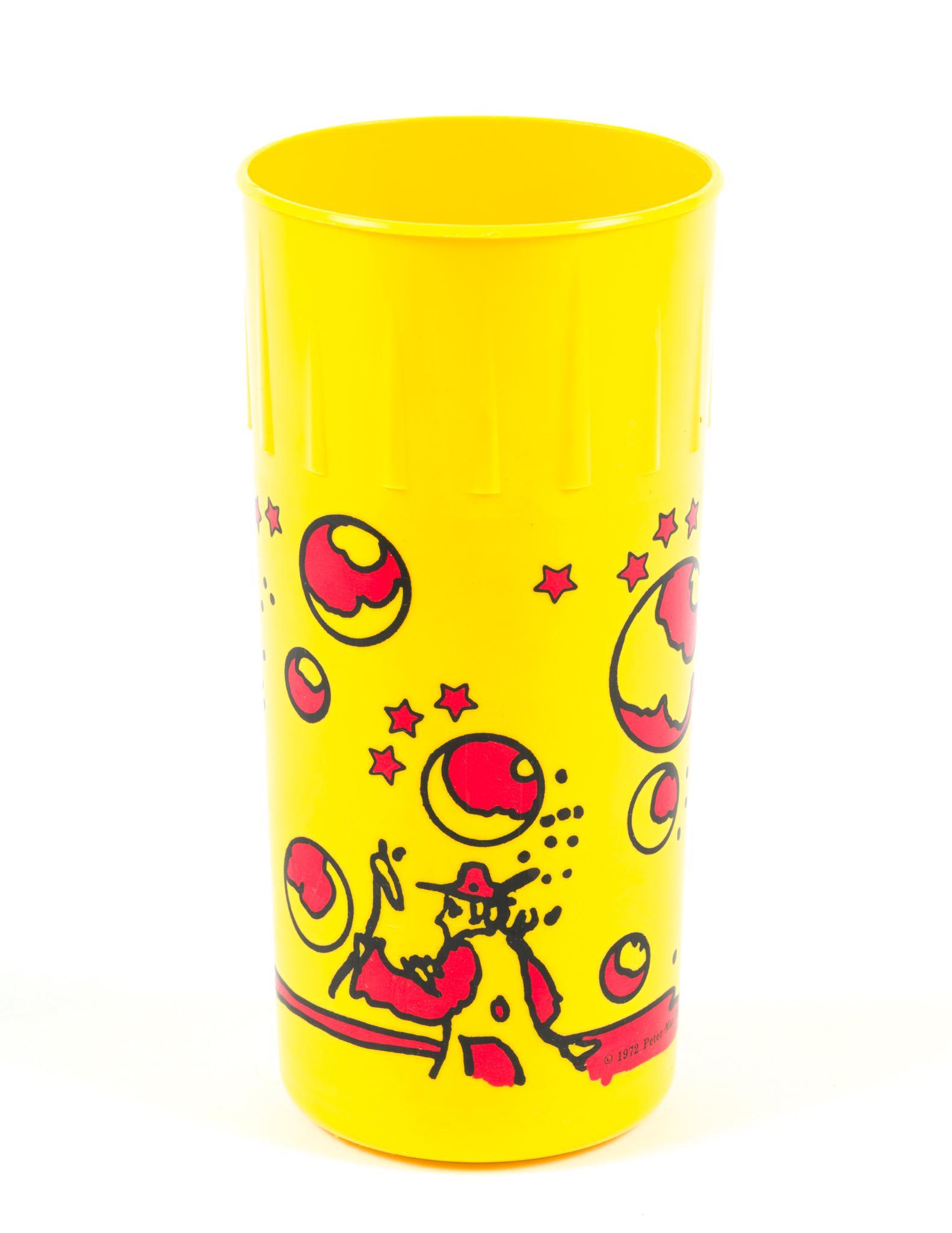 2 Peter Max "Love" Bowls, 2 Plates & Plastic Cup