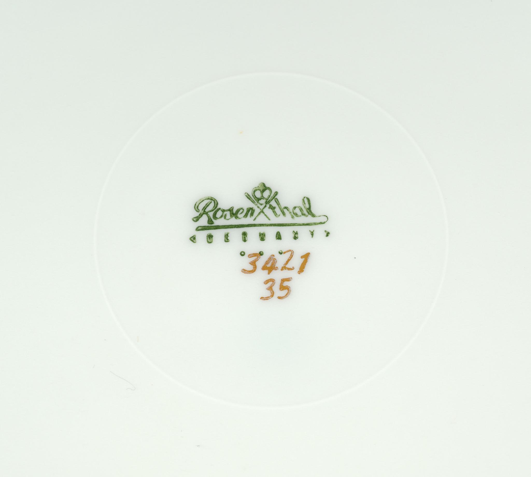 12 Rosenthal Eminence Cobalt Blue Dinner Plates