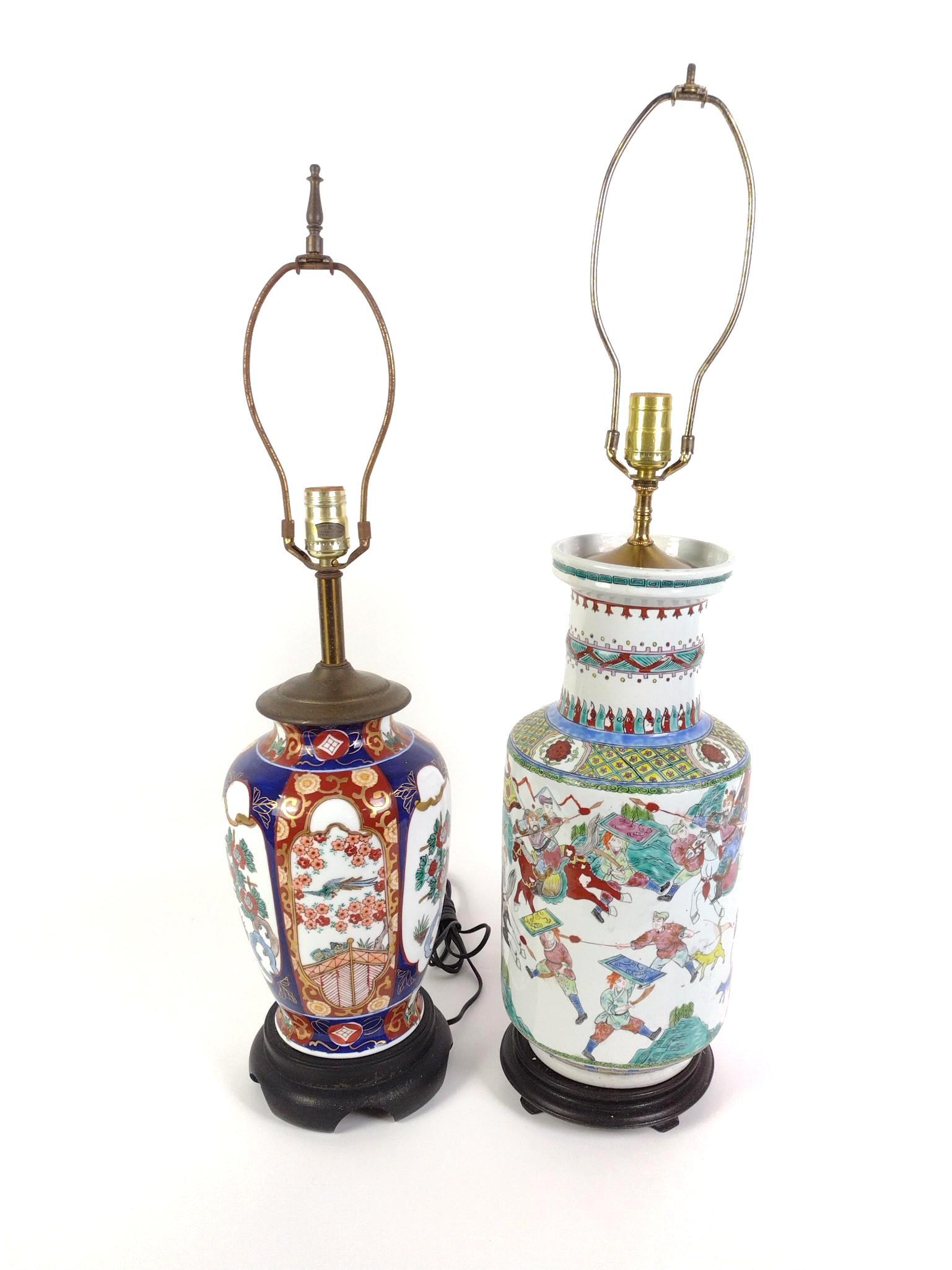 Imari & Famille Rose Table Lamps