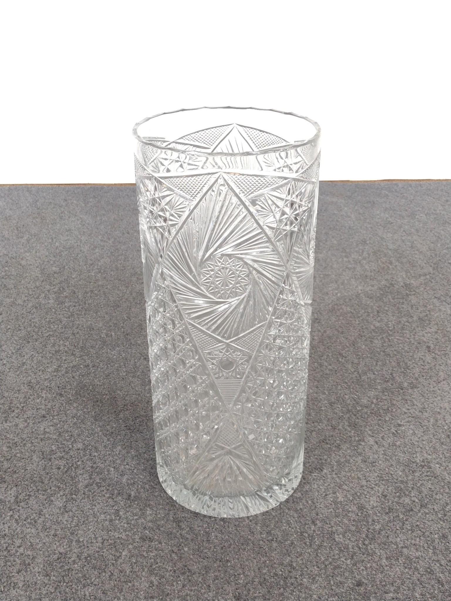 Metal and Glass Floor Vases