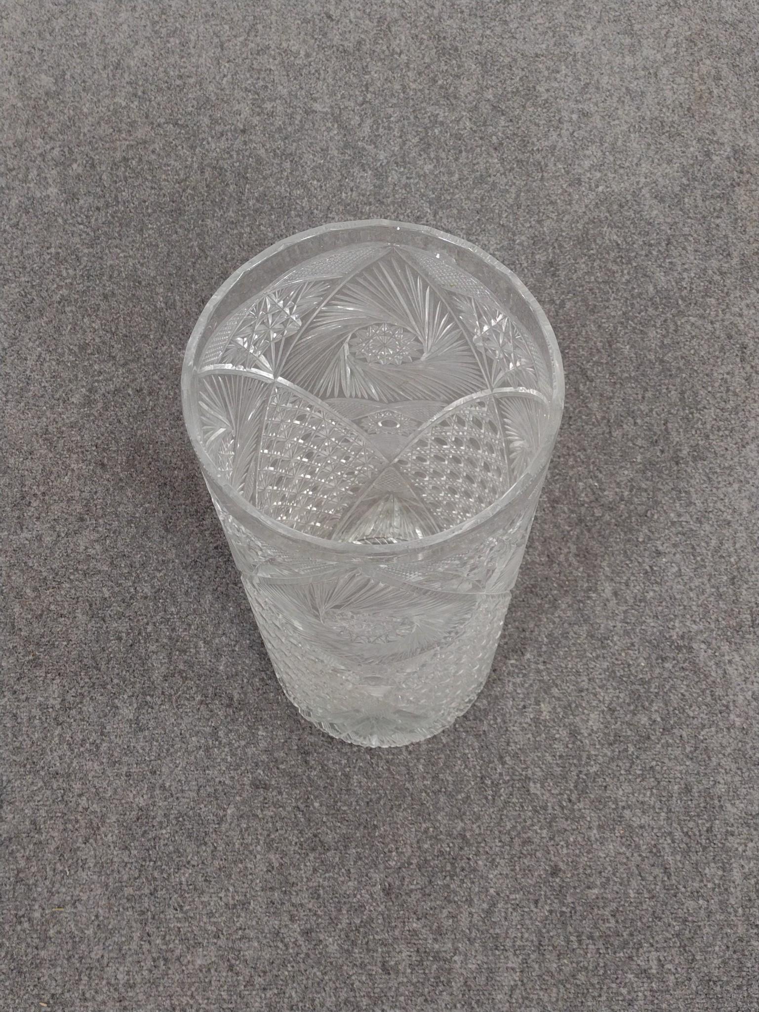 Metal and Glass Floor Vases