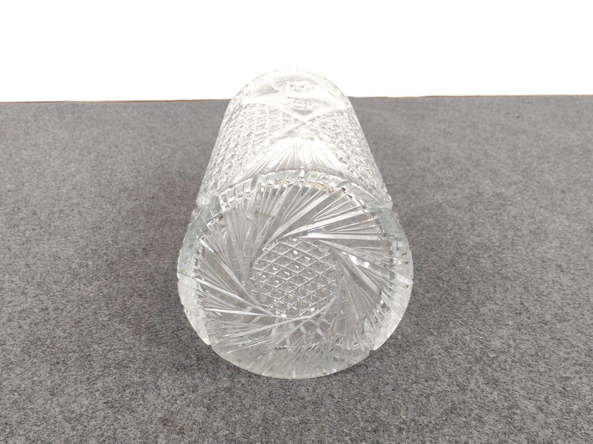 Metal and Glass Floor Vases