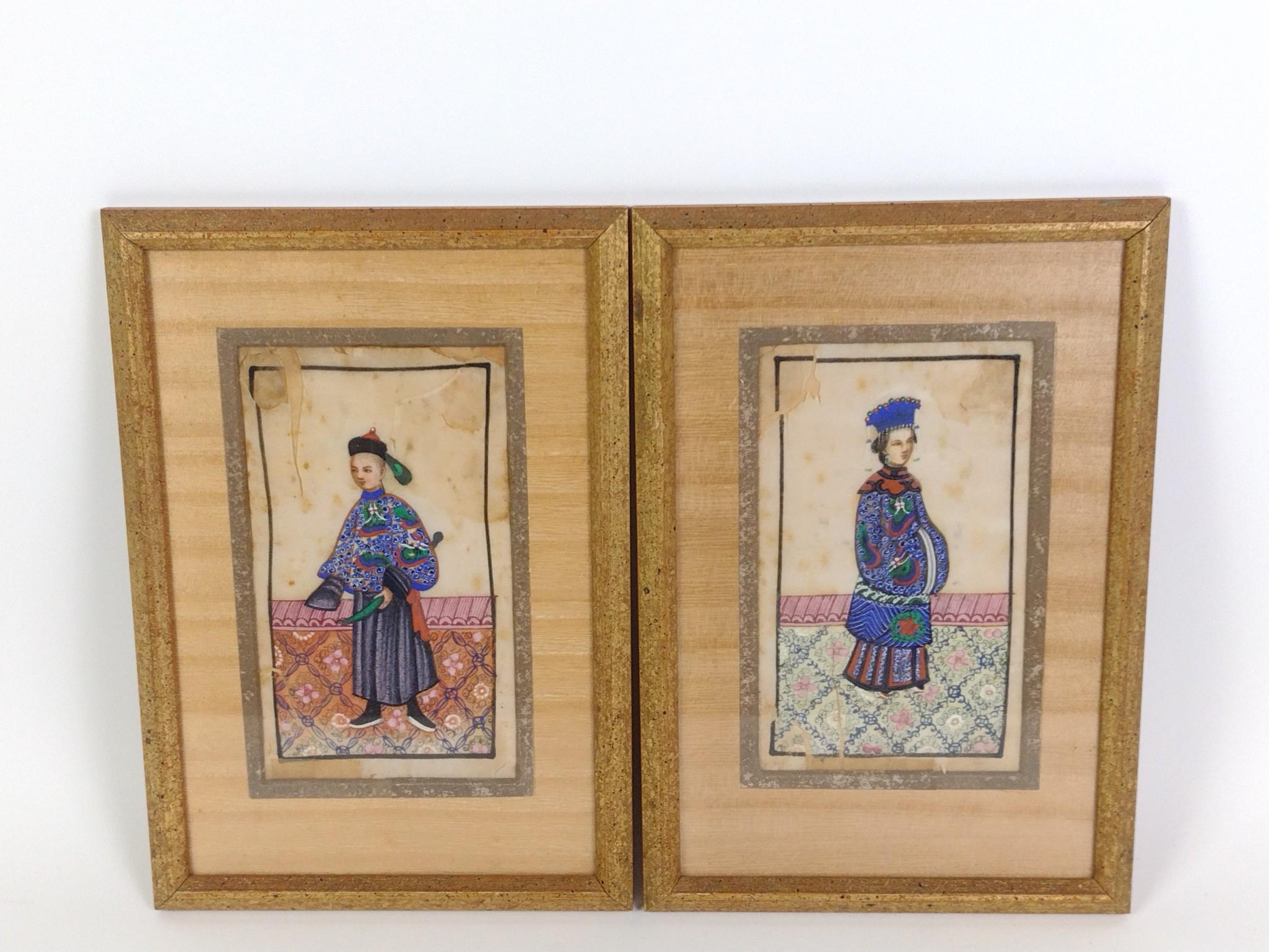 4 Chinese Export Paintings