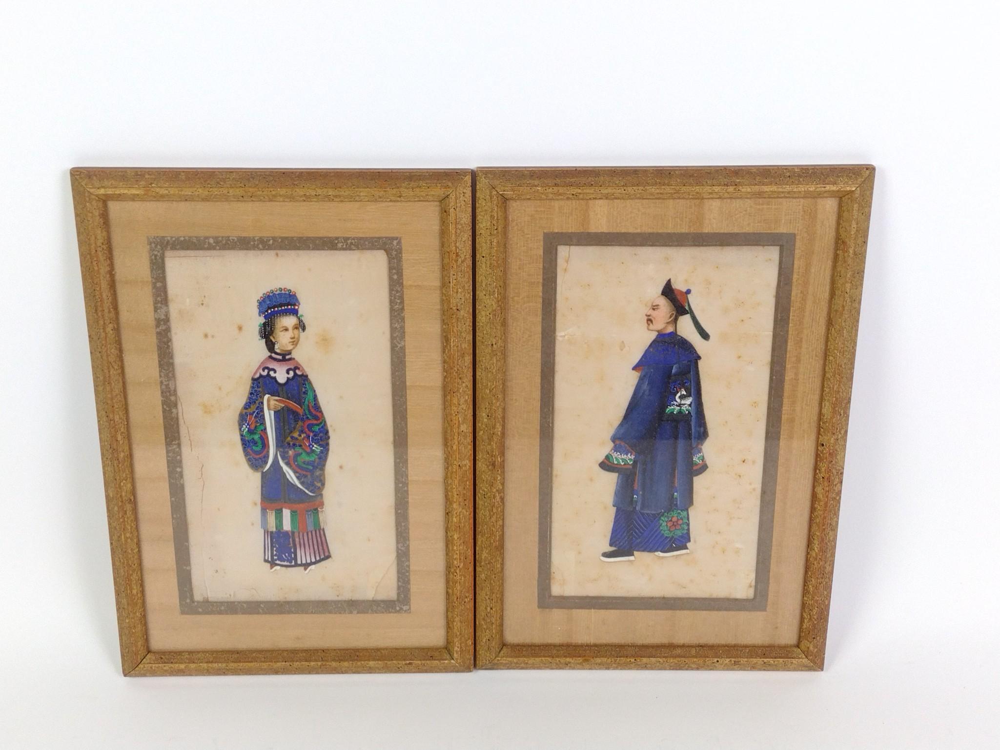 4 Chinese Export Paintings